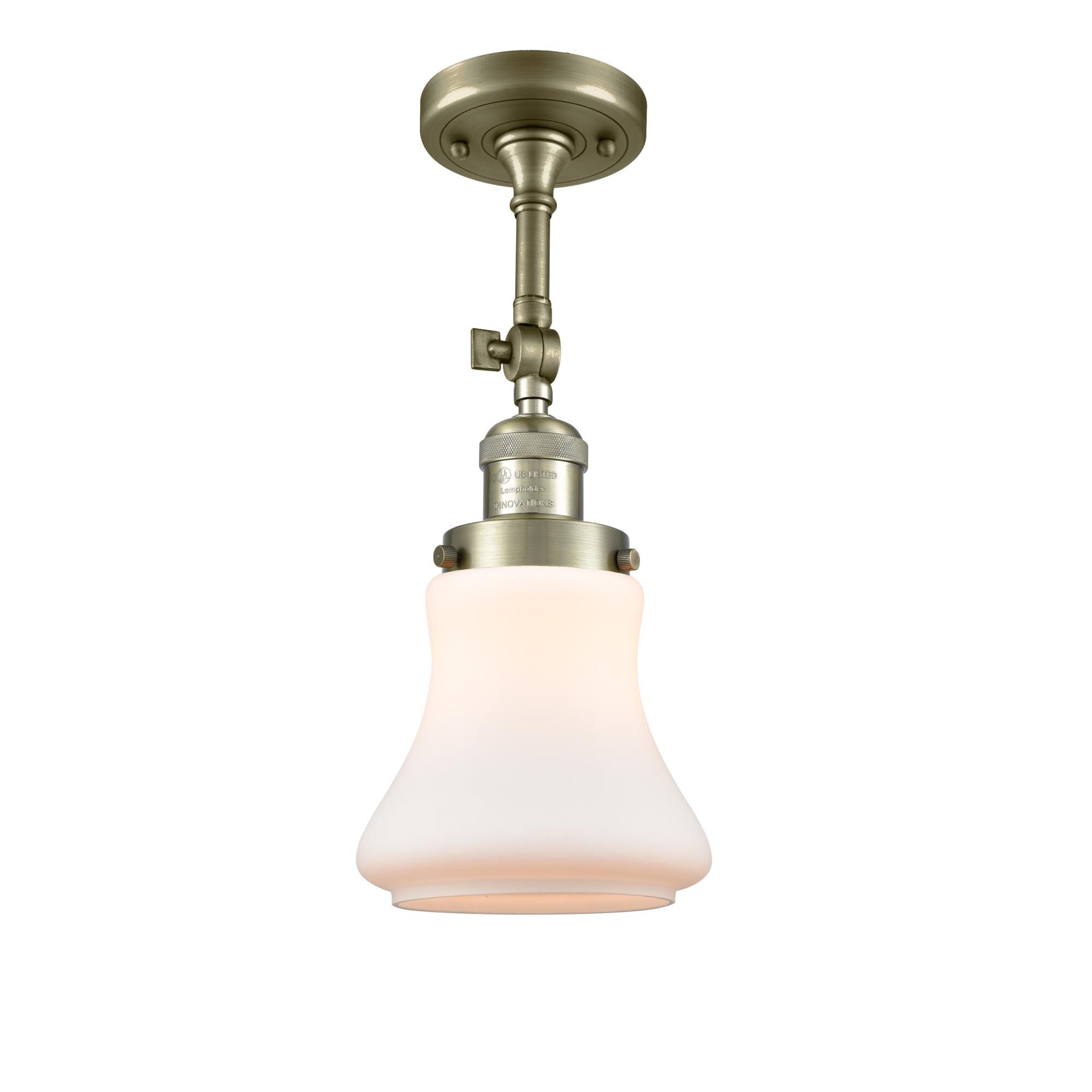 Bruno Marashlian Bellmont 6 Inch 1 Light Semi Flush Mount by Innovations Lighting