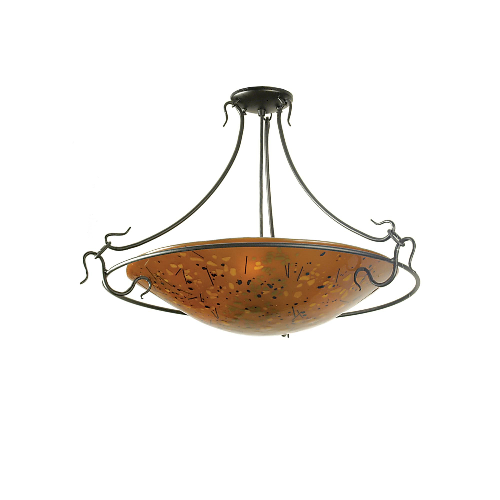 Biscotti 30 Inch 3 Light Semi Flush Mount by Meyda Lighting