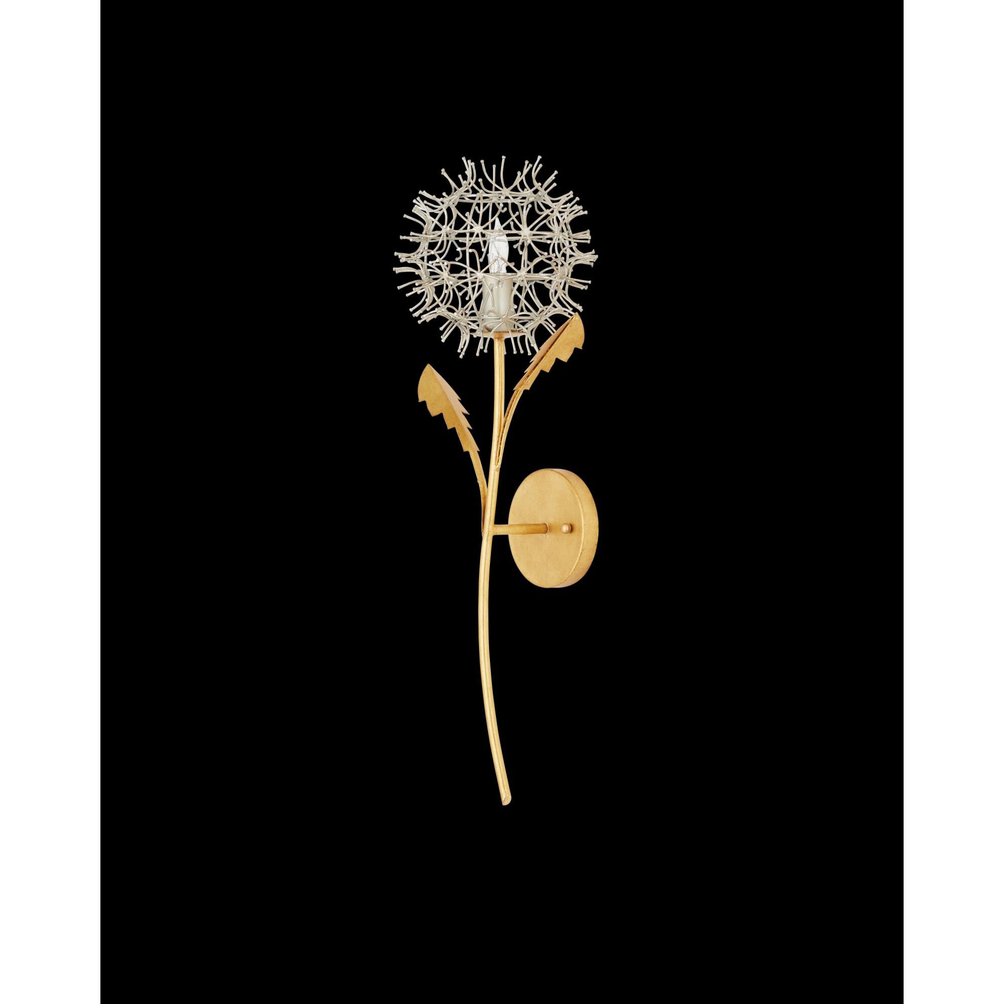Dandelion 9 Inch Wall Sconce by Currey and Company