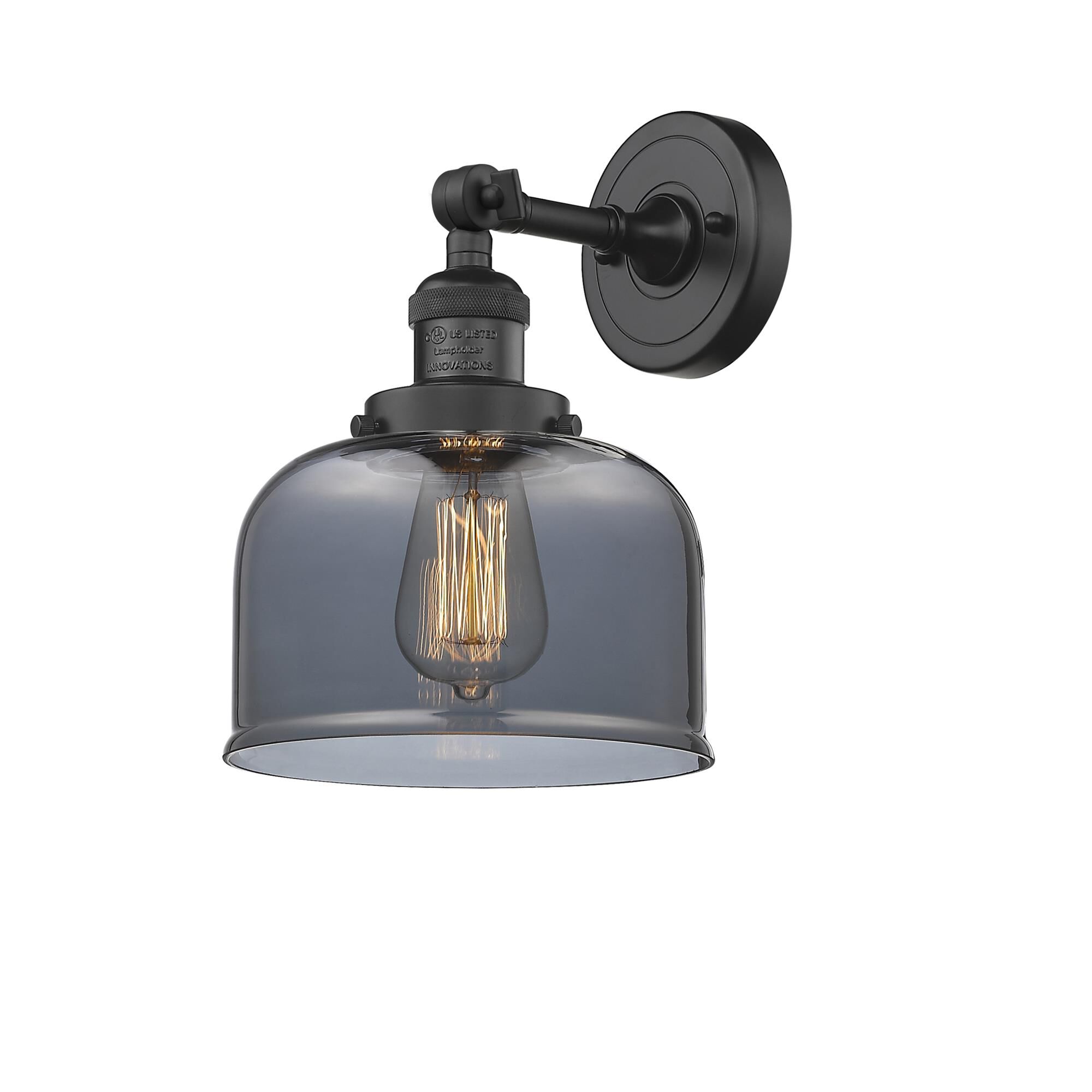 Shown in Matte Black finish and Plated Smoked glass