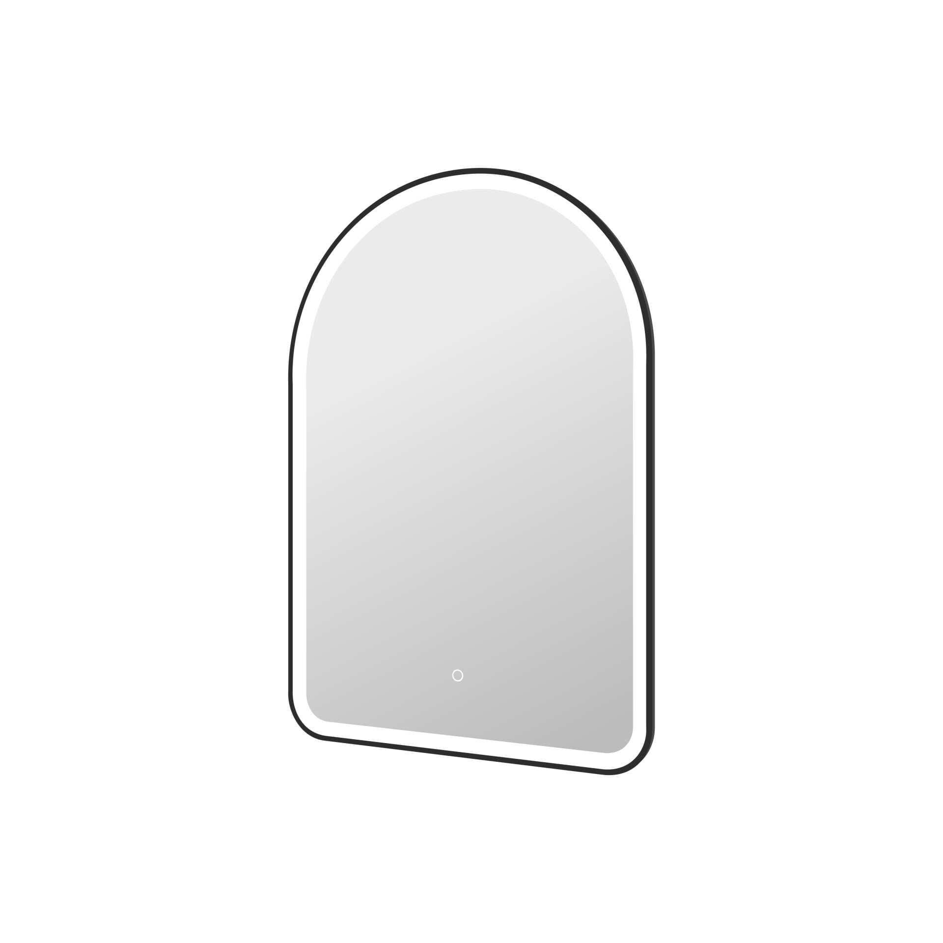 Harmoni 40 Inch Arched LED Lighted Mirror by Elegant Decor