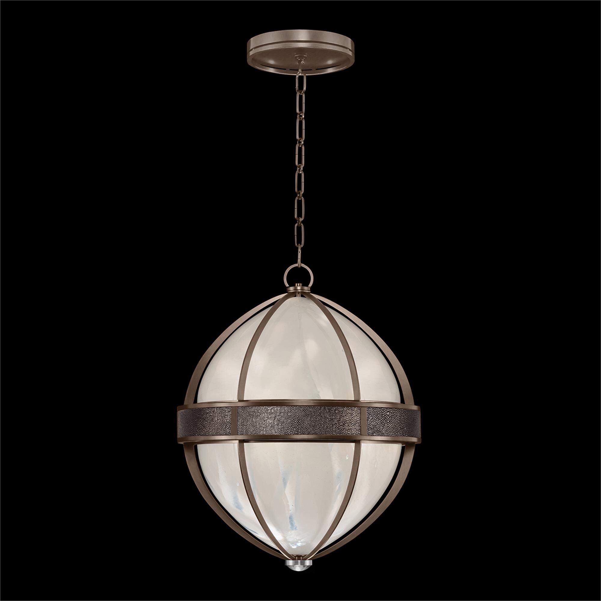 Shown in Bronze and Nickel  finish and Pebble accent