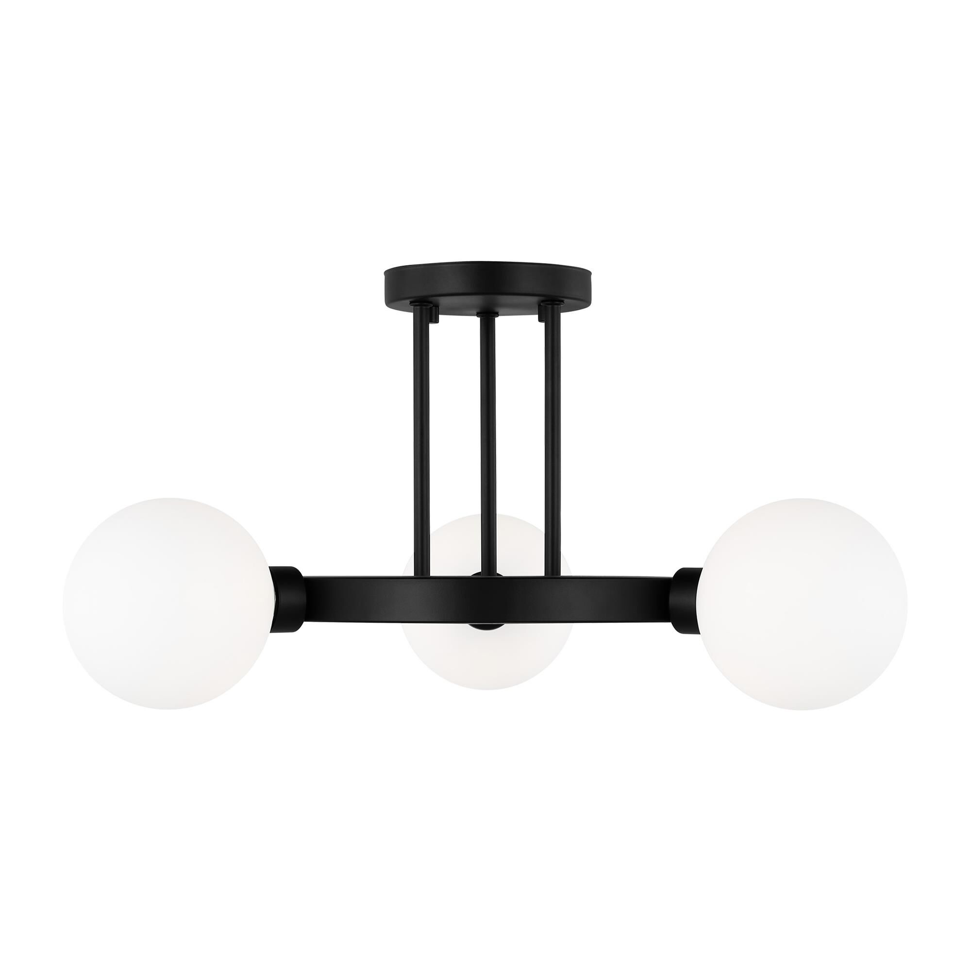 Clybourn 21 Inch 3 Light Semi Flush Mount,