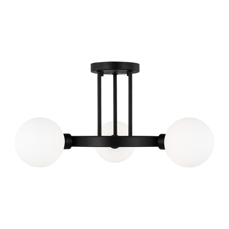 Clybourn 21 Inch 3 Light Semi Flush Mount by Visual Comfort Studio