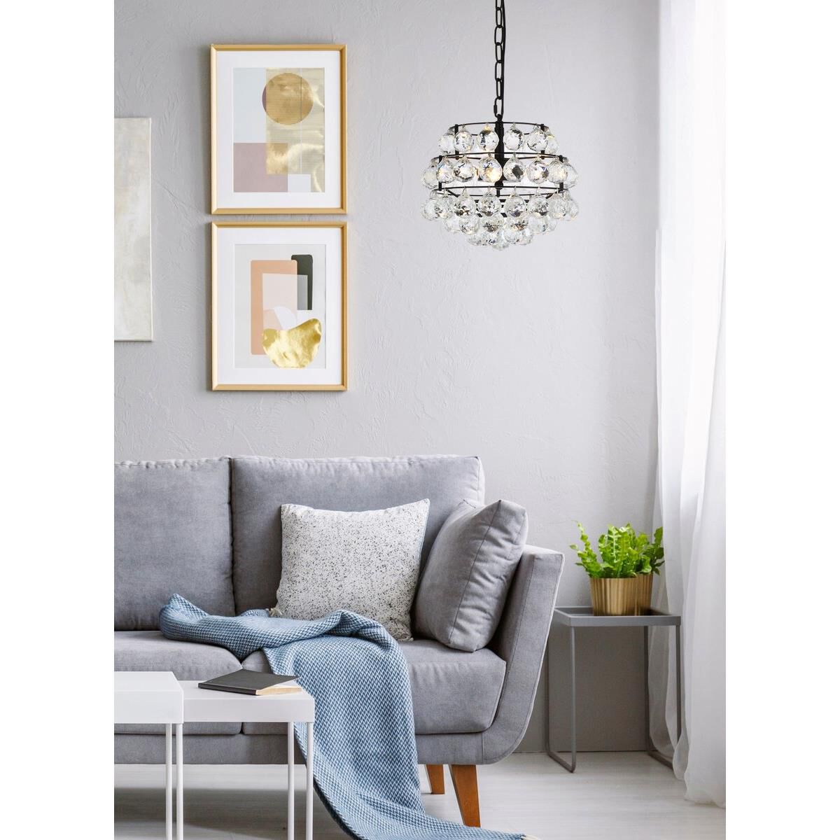 Savannah 12 Inch Mini Pendant by Elegant Lighting