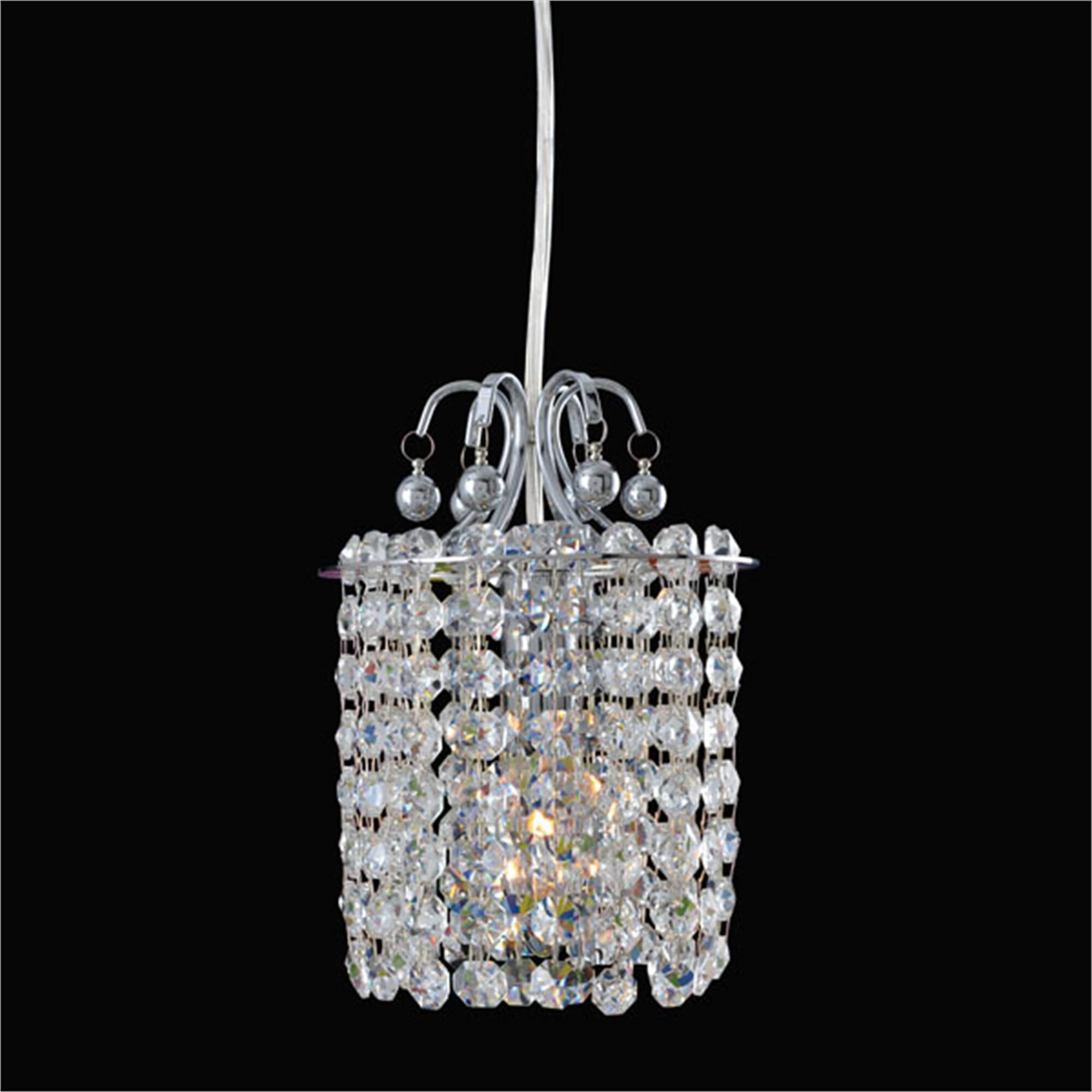 Shown in Chrome finish and Firenze Clear crystal