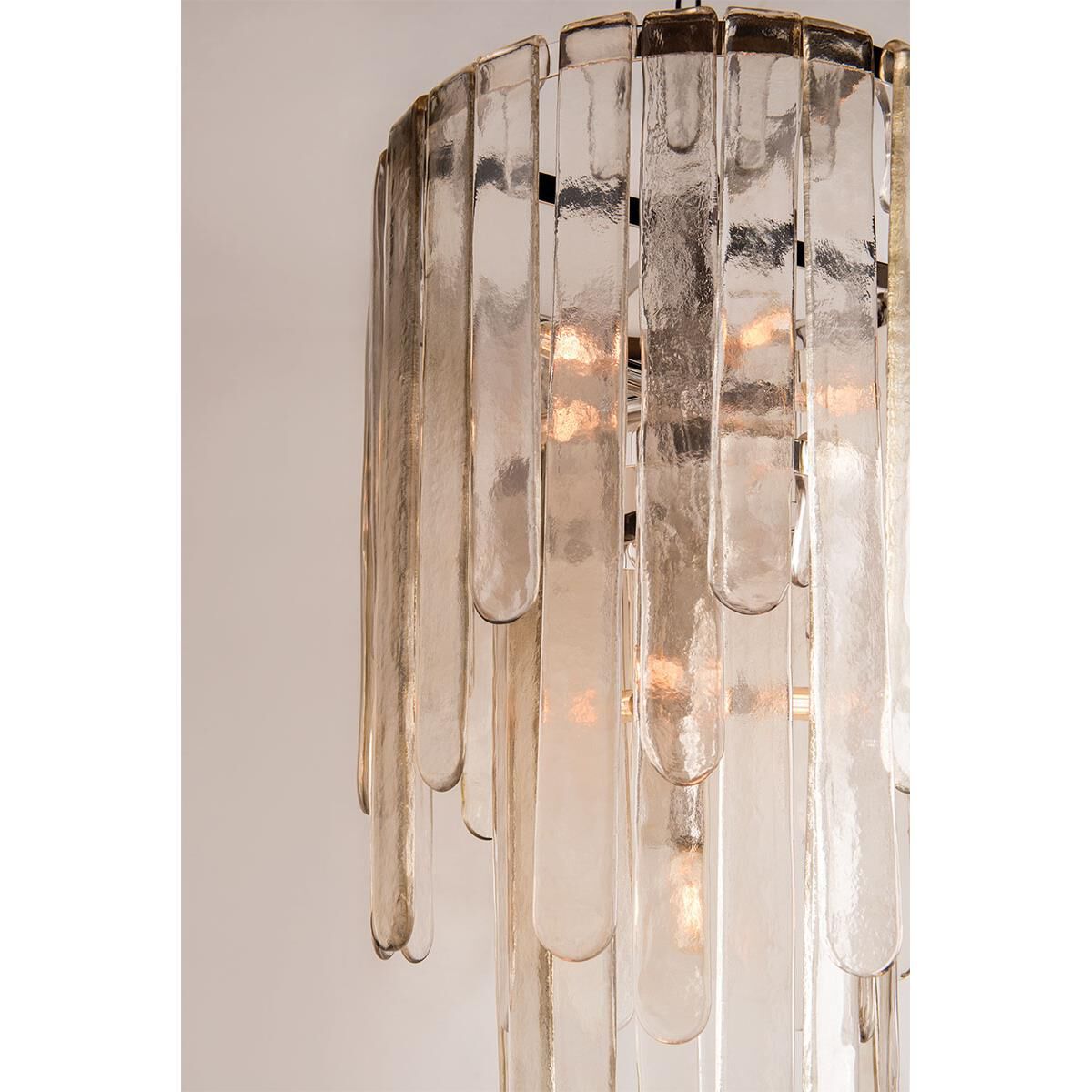 Shown in Polished Nickel finish and Champagne glass