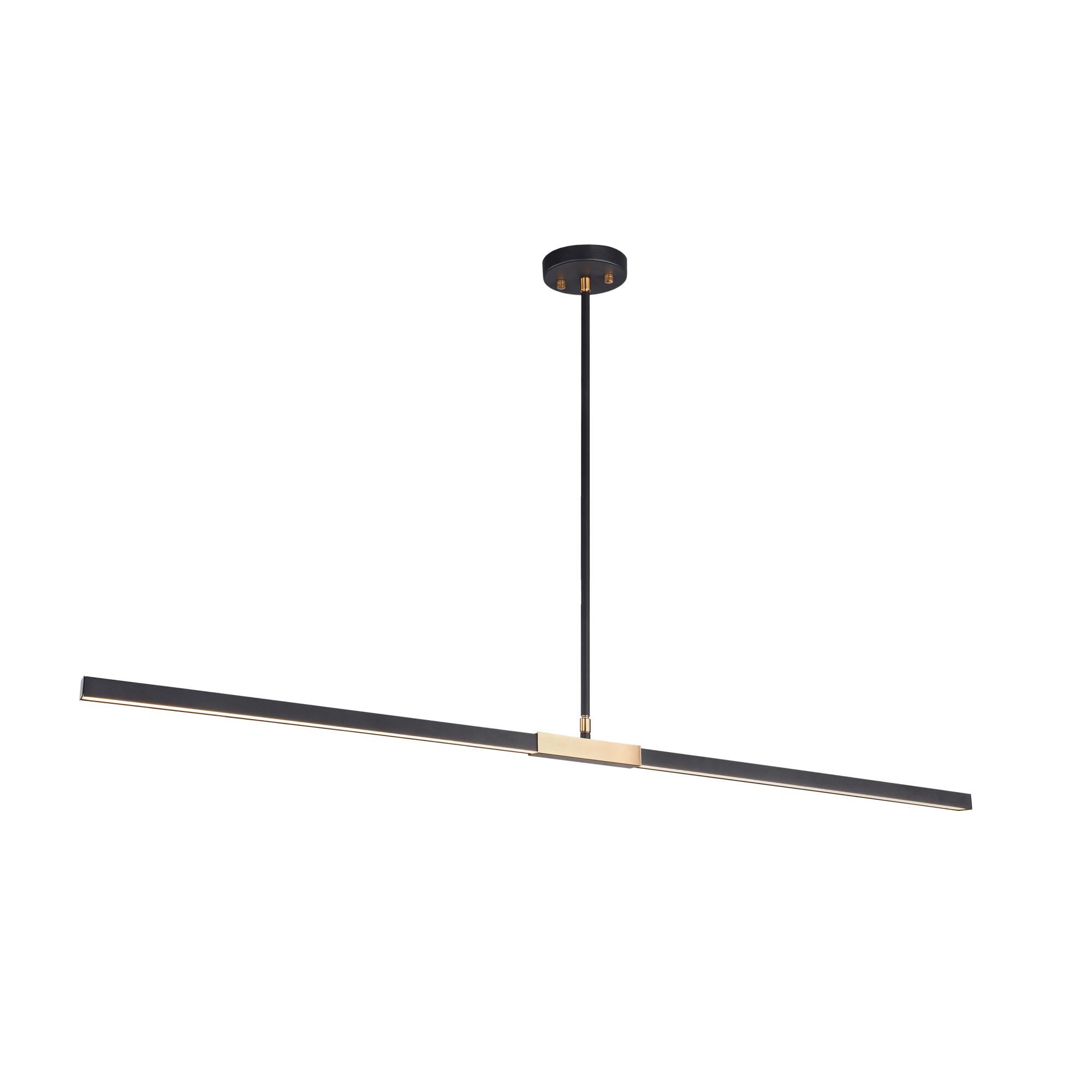 Shown in Matte Black & Aged Gold Brass finish