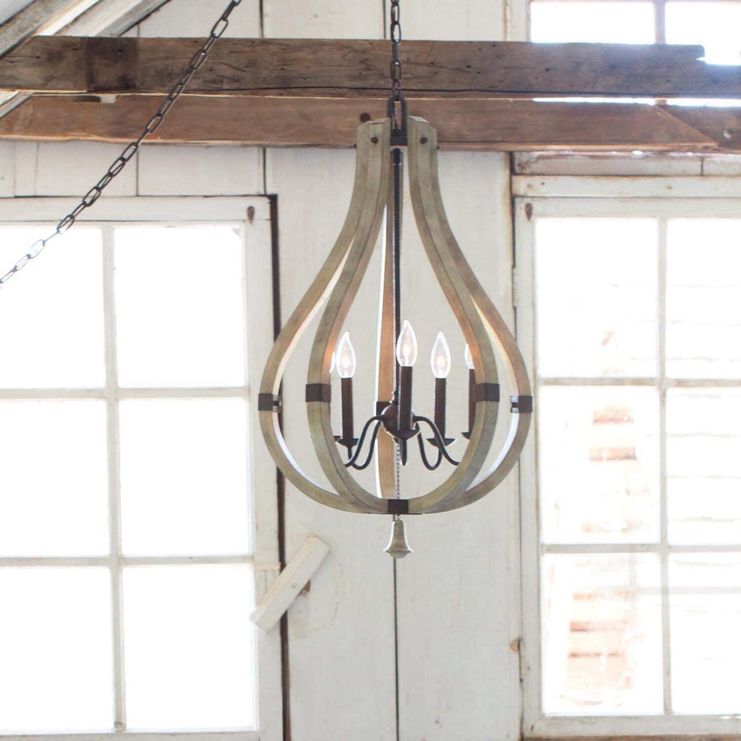 Shown in Iron Rust finish and Wood accent