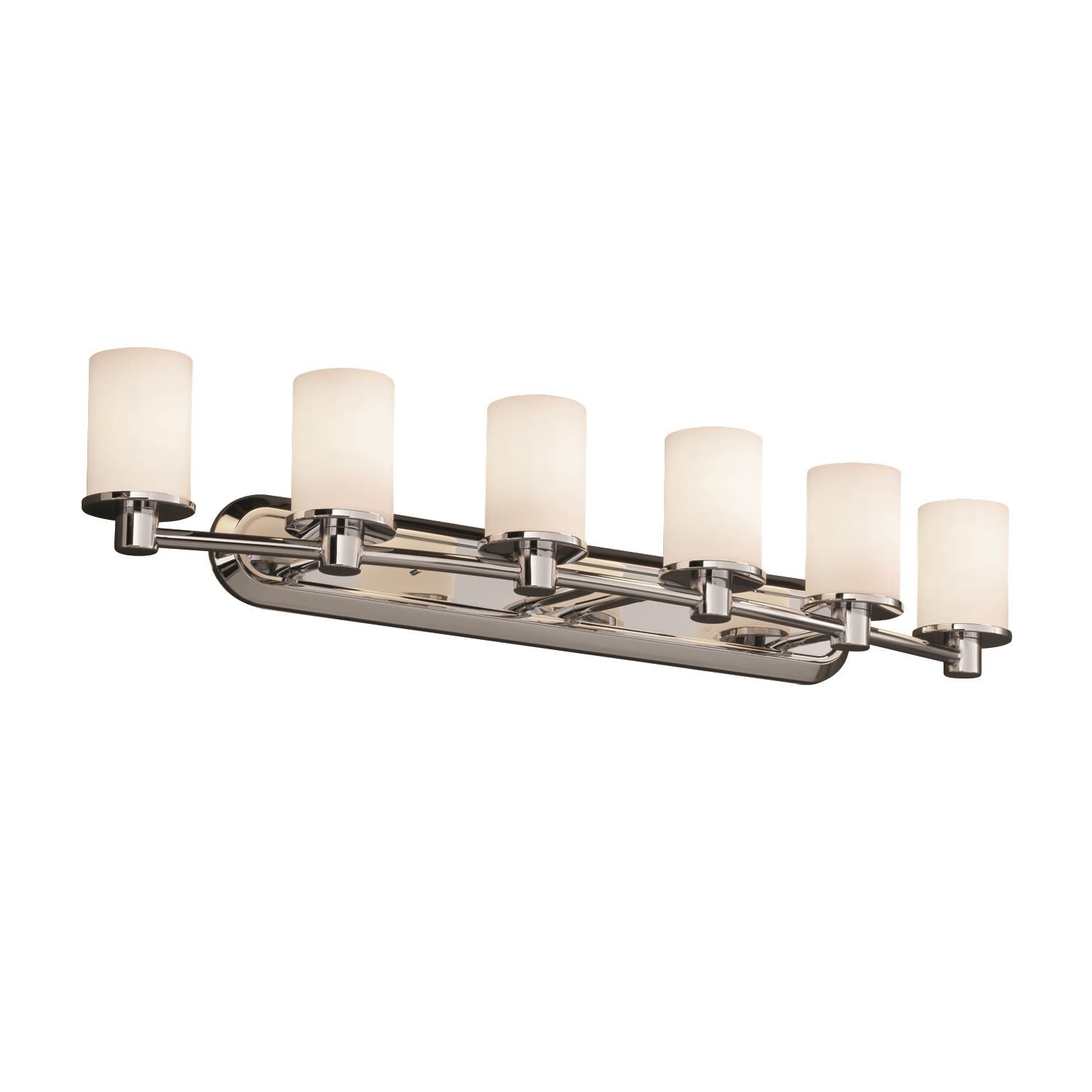 Fusion 43 Inch 6 Light Bath Vanity Light by Justice Design Group
