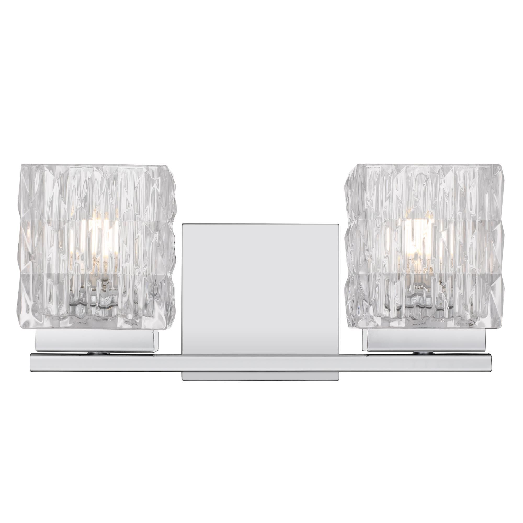 Shown in Polished Chrome finish and Clear Crystal Glass shade