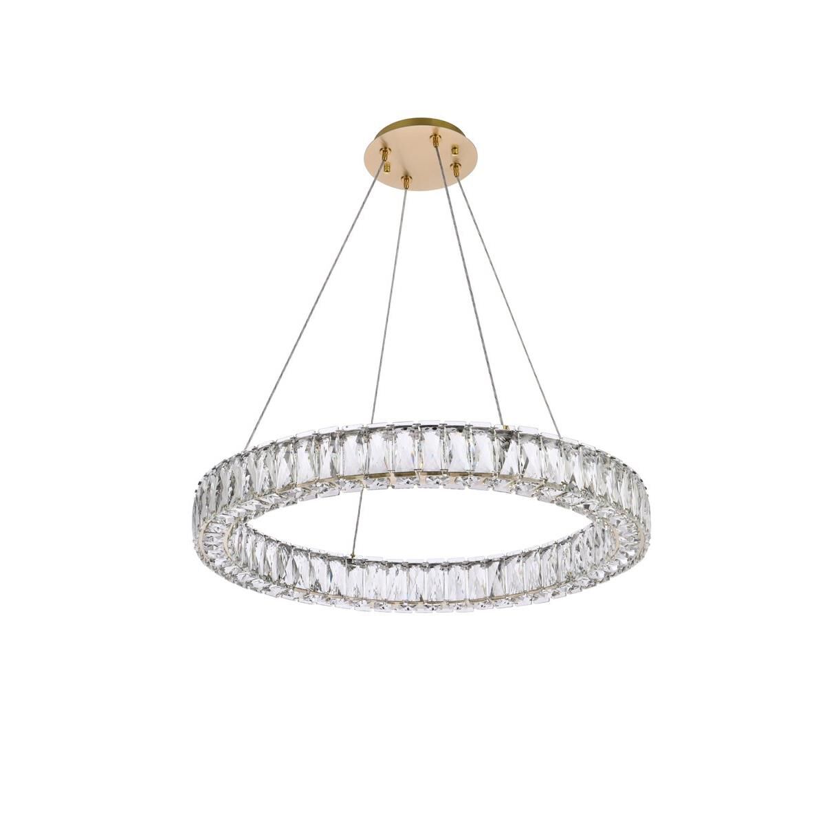 Shown in Gold finish and Clear Royal Cut crystal