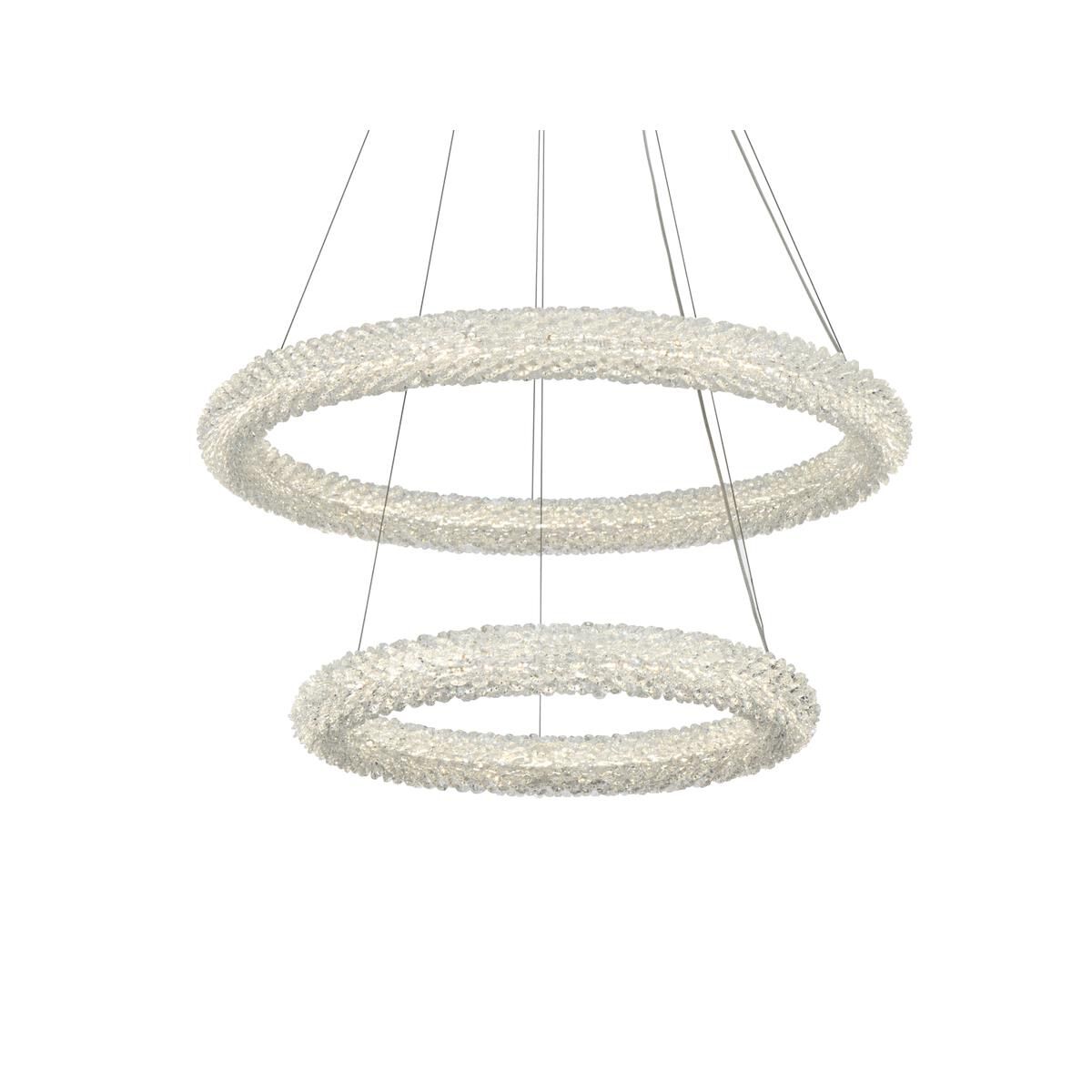 Shown in Satin Gold finish and Clear Royal Cut crystal