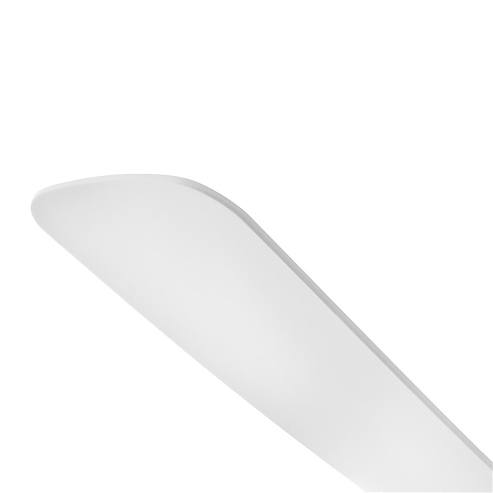Shown in Matte White finish and White Polycarbonate glass and Natural accent