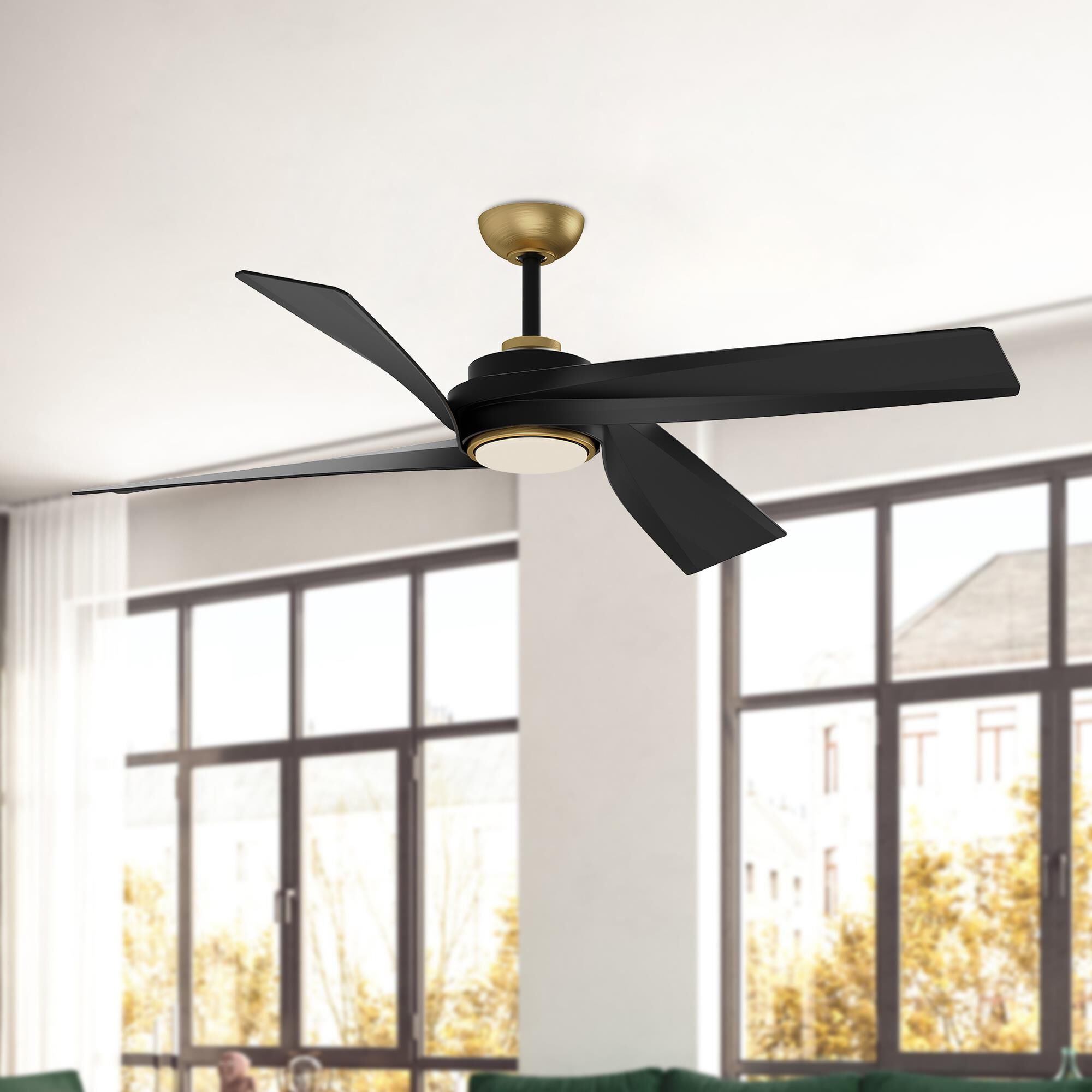 Shown in Brushed Gold finish and Polycarbonate Cover glass