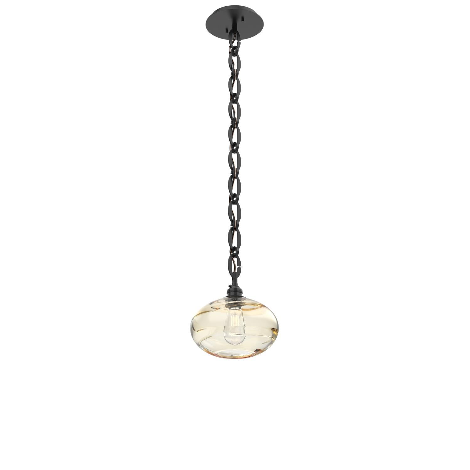 Shown in Matte Black finish and Amber glass