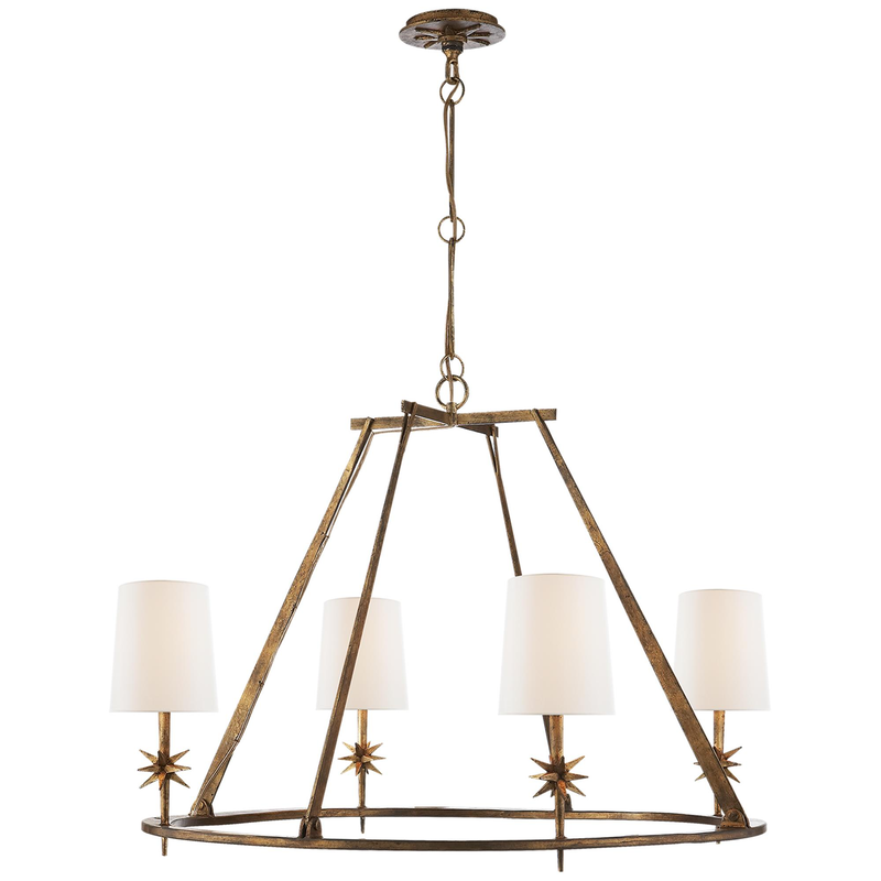 Ian K. Fowler Etoile 35 Inch 4 Light Chandelier by Visual Comfort Signature Collection