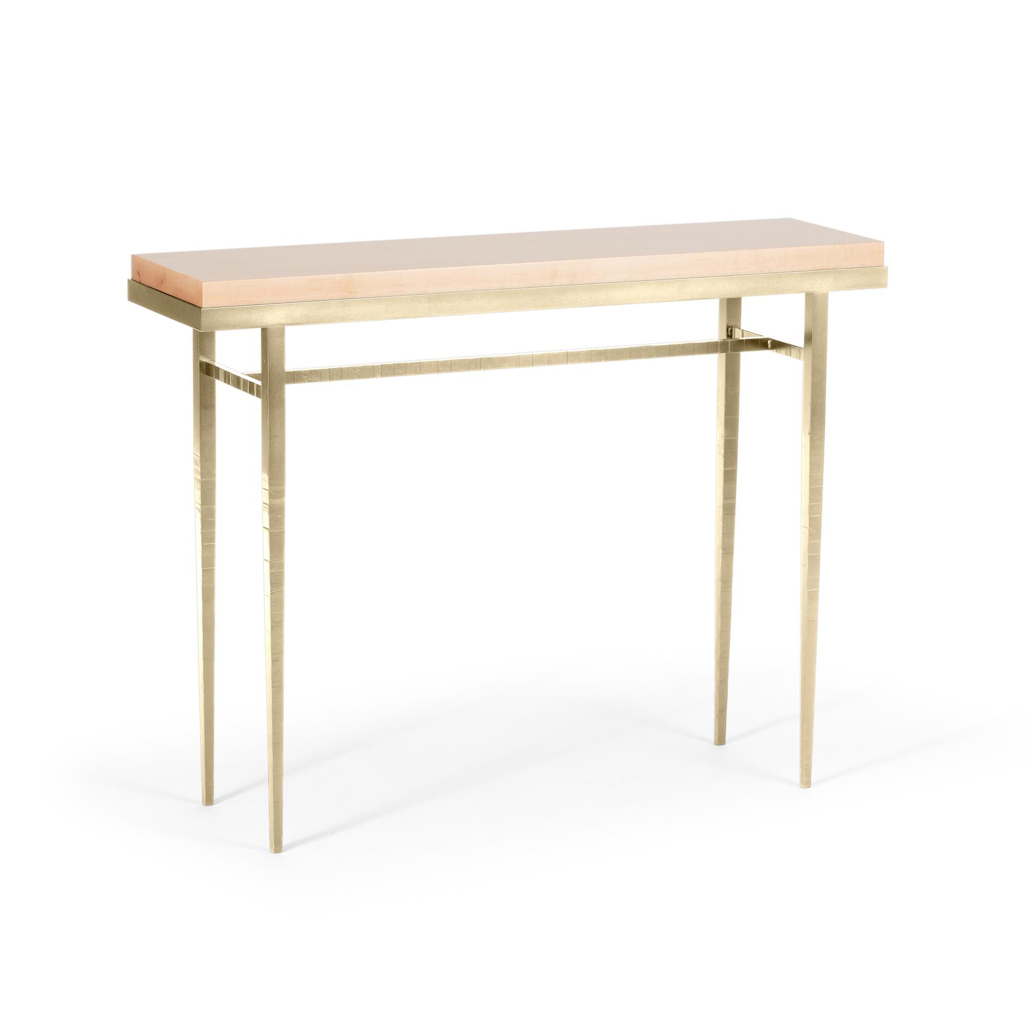 Shown in Modern Brass finish and Maple Natural accent