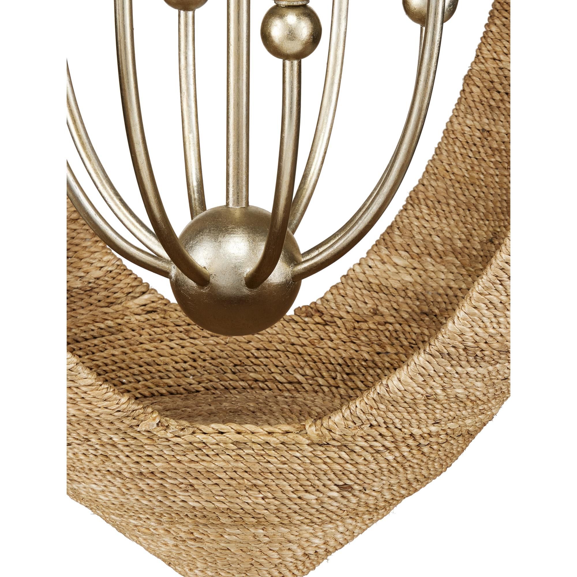 Menorca 25 Inch 8 Light Chandelier by Currey and Company