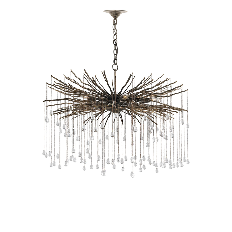 Fen 38 Inch Chandelier by Currey and Company