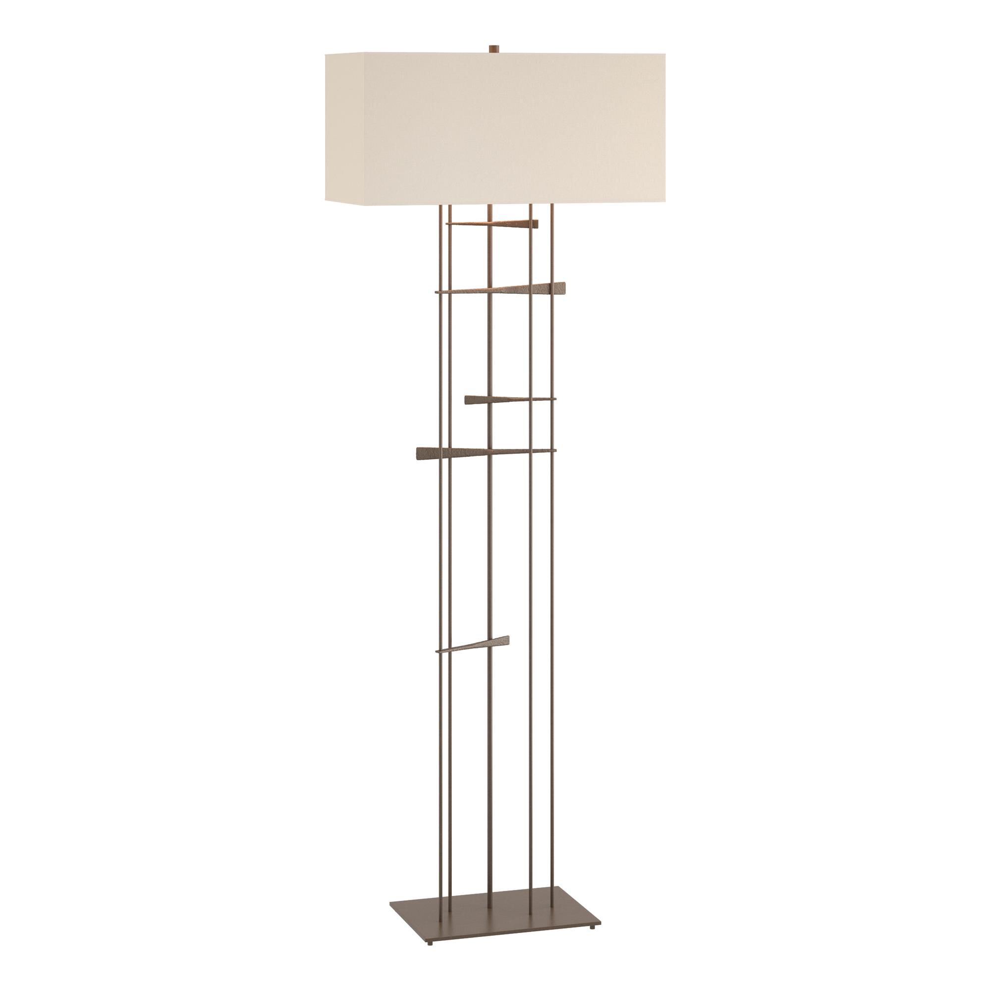 Shown in Bronze finish and Flax shade