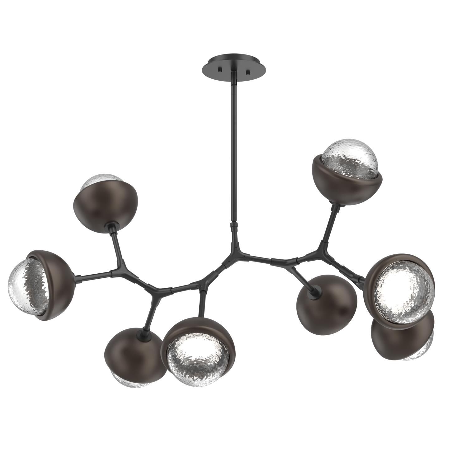 Levi Wilson Cabochon 38 Inch Linear Suspension Light by Hammerton Studio