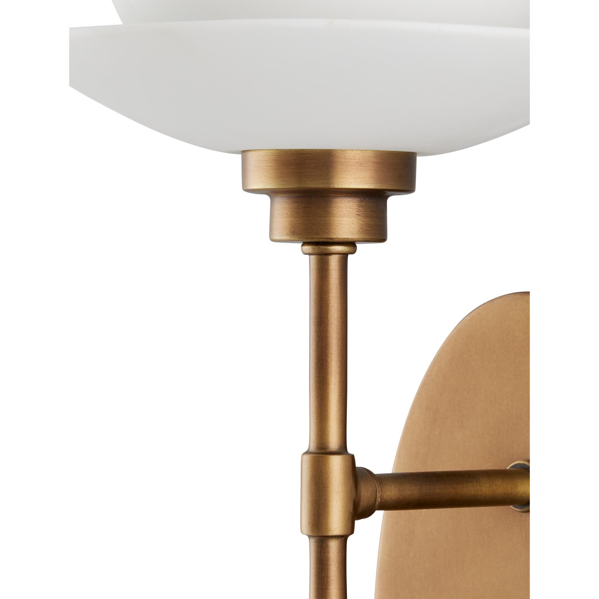 Shown in Antique Brass and White finish