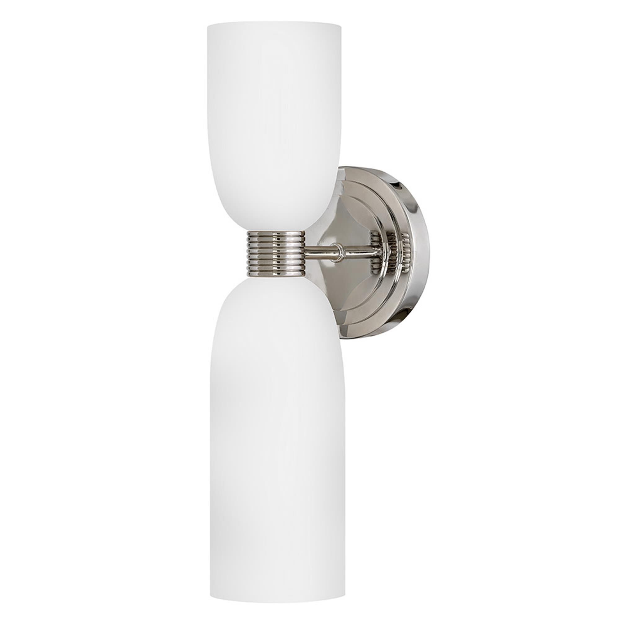 Shown in Polished Nickel finish and Etched Opal glass