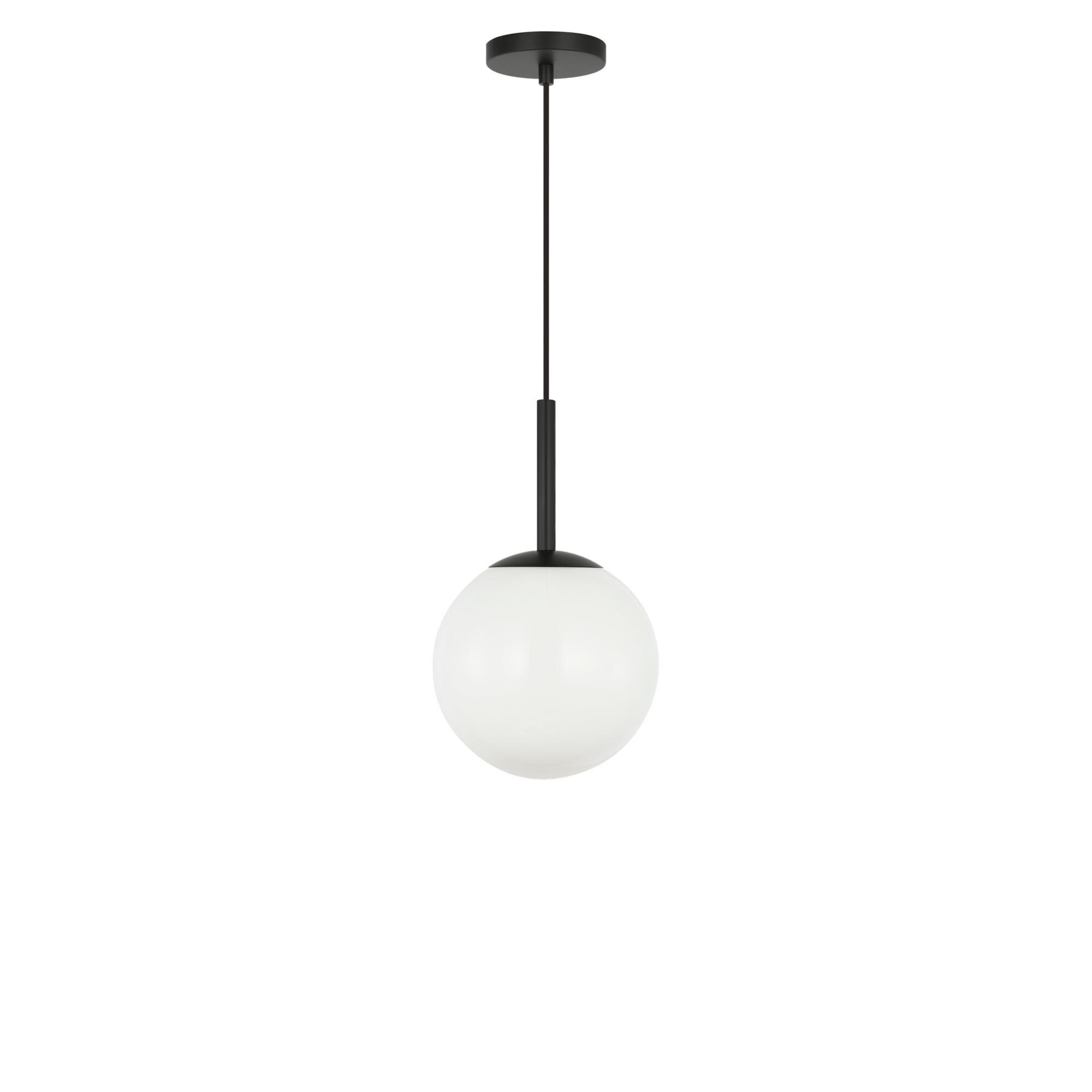 Shown in Midnight Black finish and Clear White glass