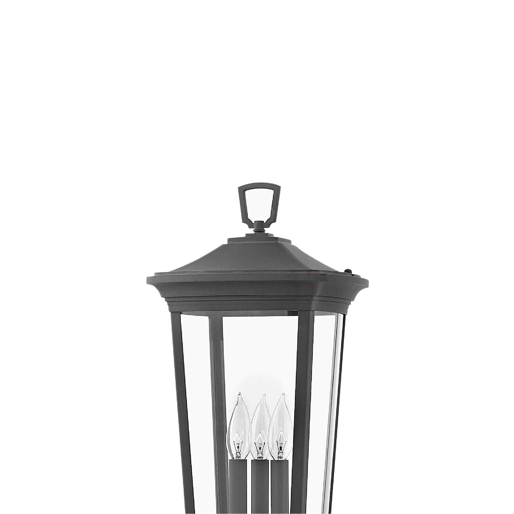 Shown in Museum Black finish and Clear glass