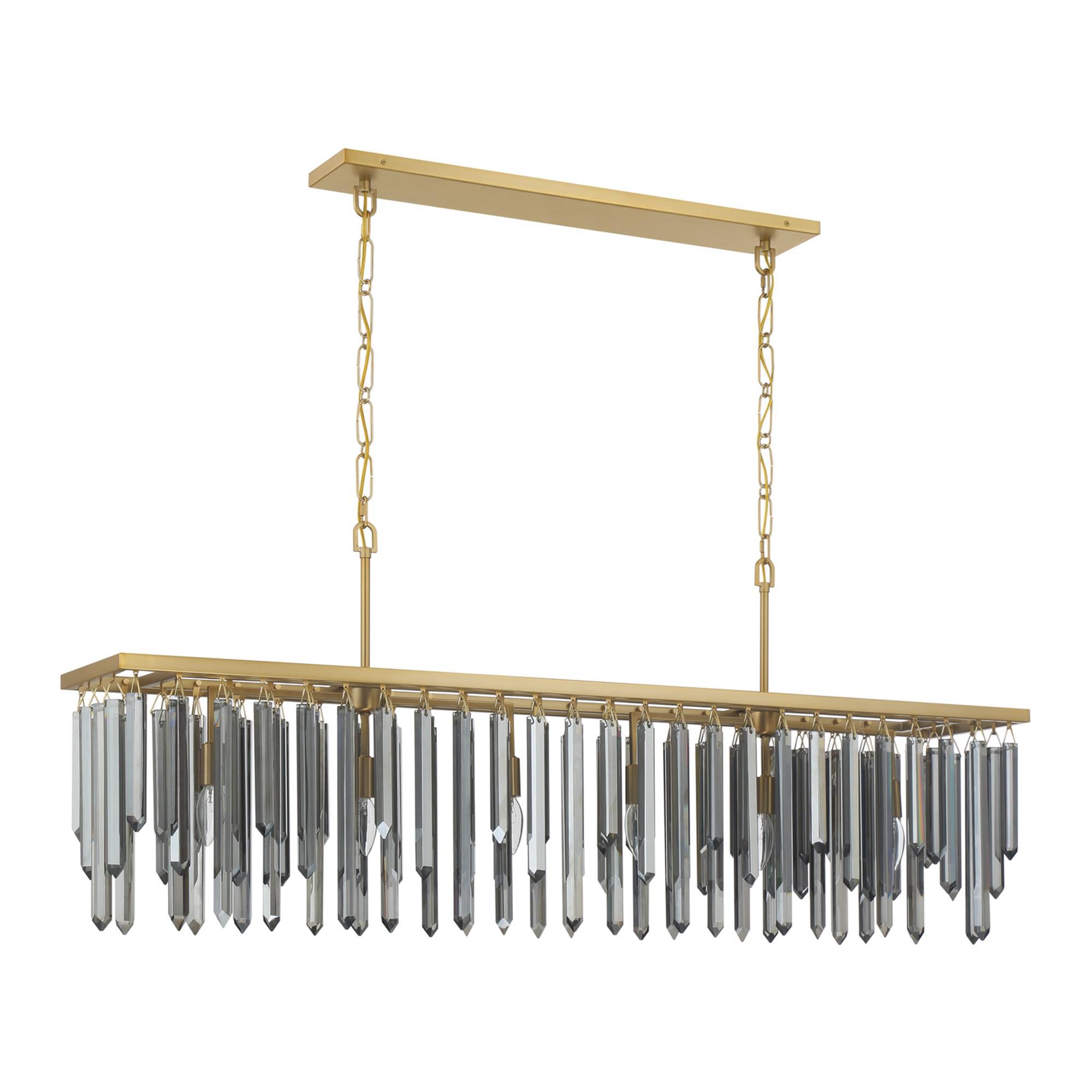 Shown in Modern Gold finish and Faceted Cut crystal
