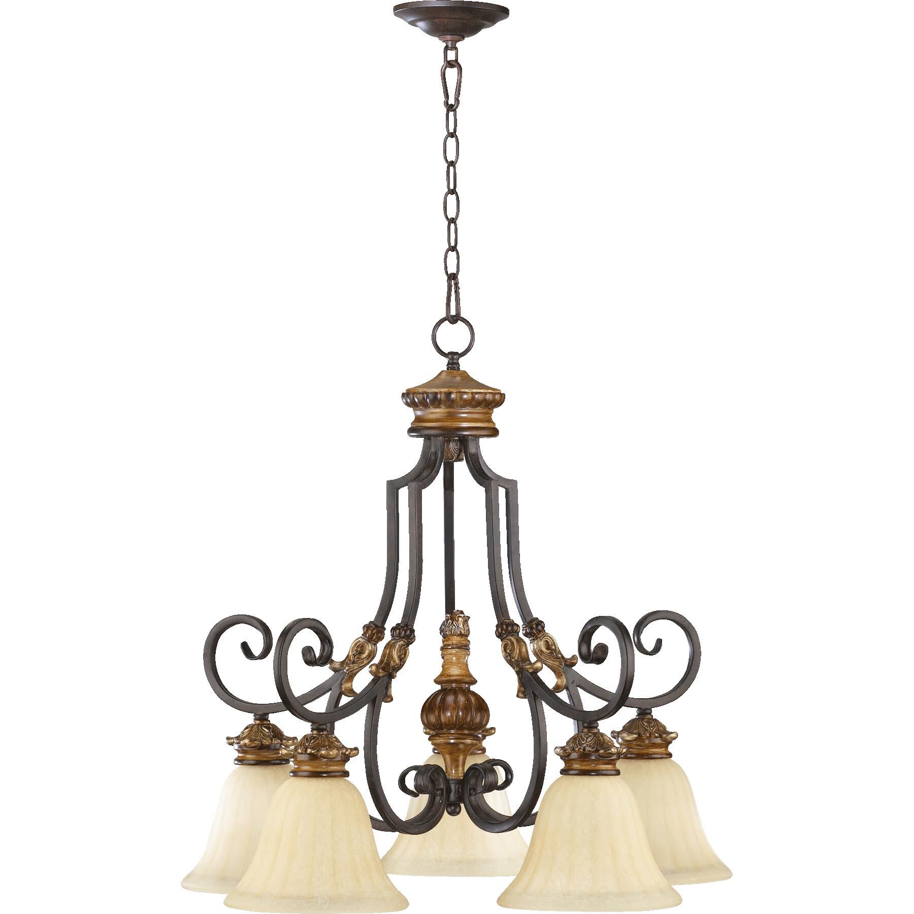 Capella 26 Inch 5 Light Chandelier by Quorum International
