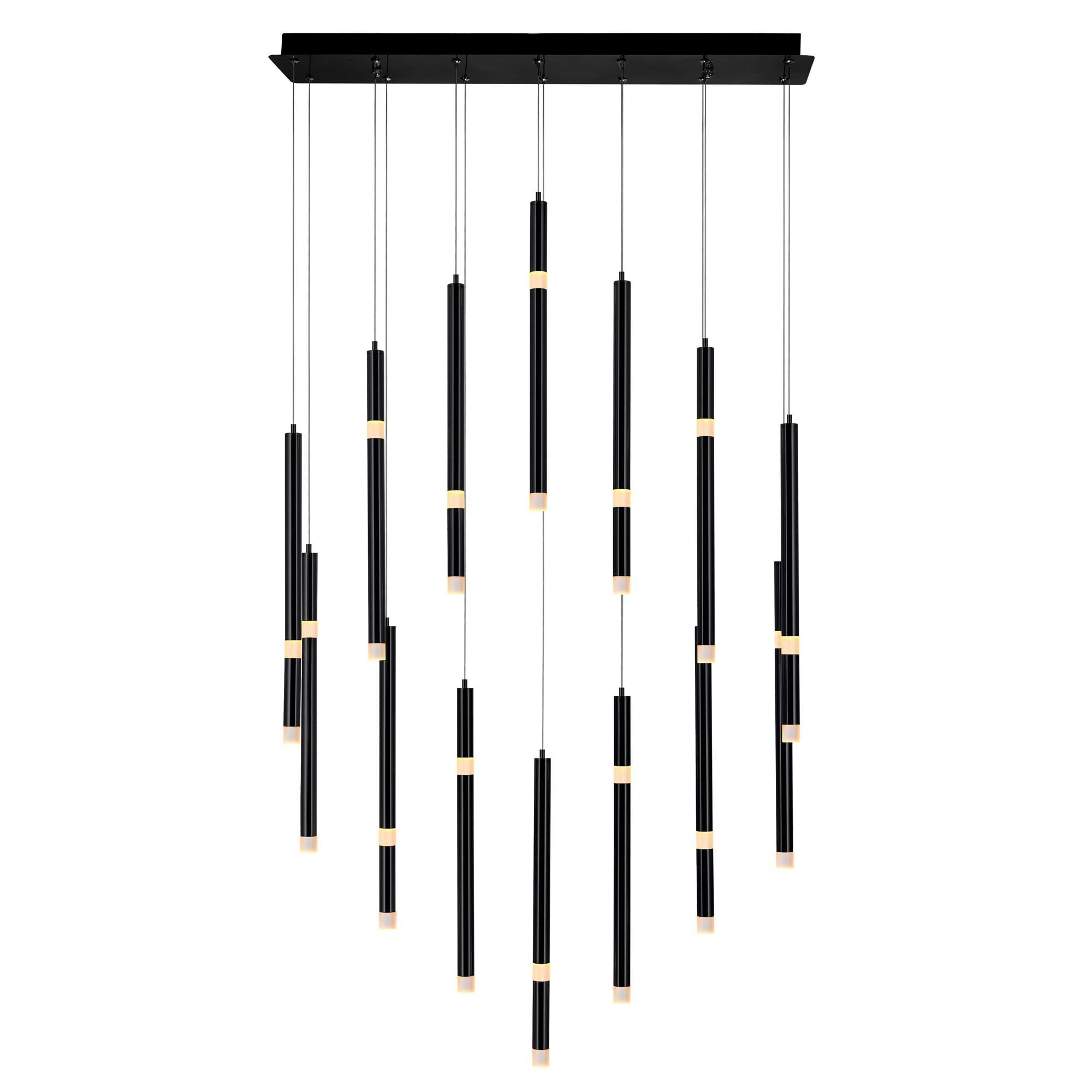 CWI Lighting Flute 32 Inch LED Linear Suspension Light