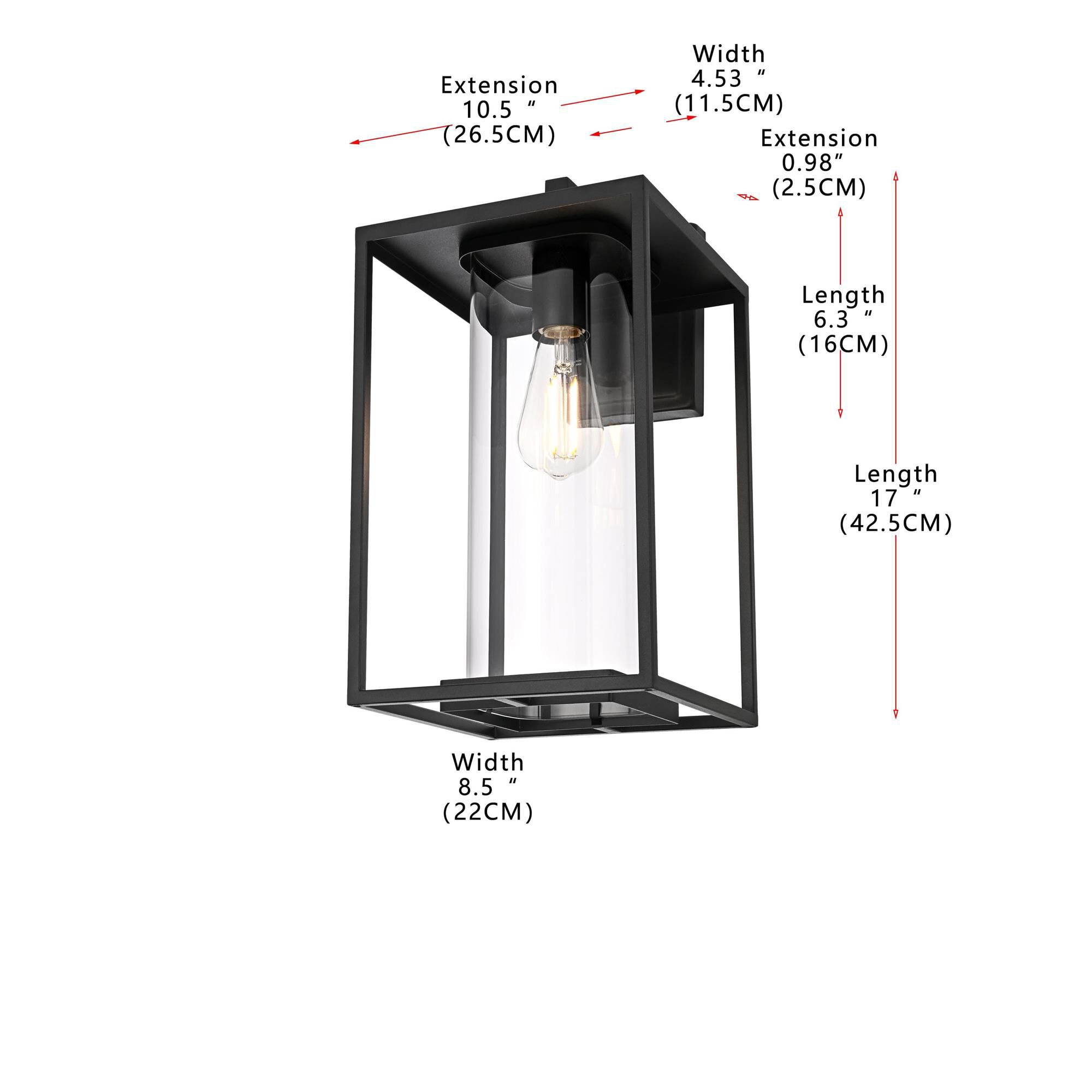Memphis 17 Inch Outdoor Wall Light,