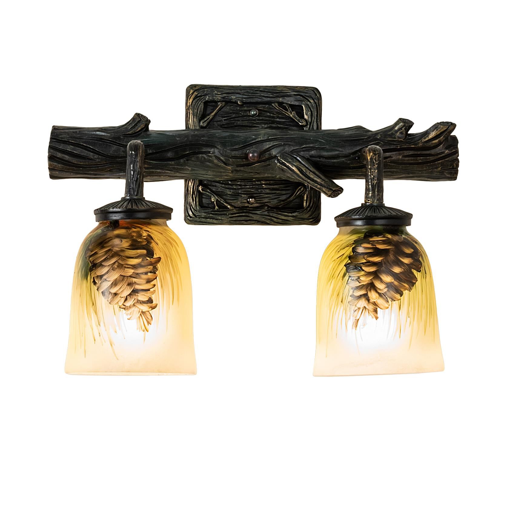 Northwoods Pinecone 16 Inch Wall Sconce by Meyda Lighting