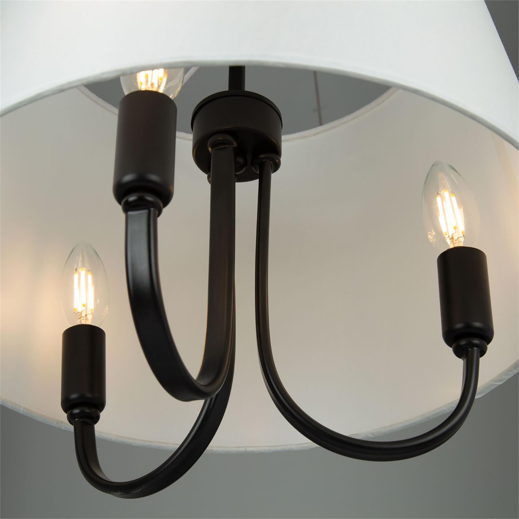 Steven Sabados (S&C) Rhythm 15 Inch 3 Light Semi Flush Mount,