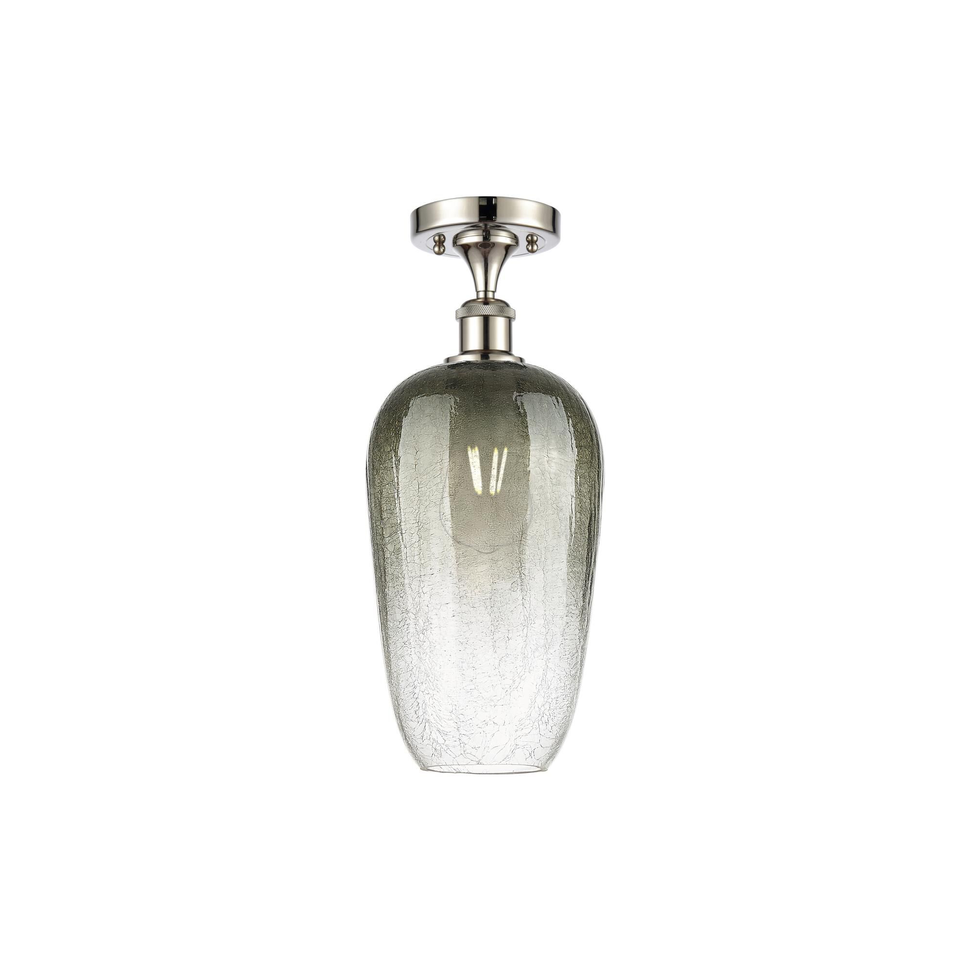 Shown in Polished Nickel finish and Slate glass