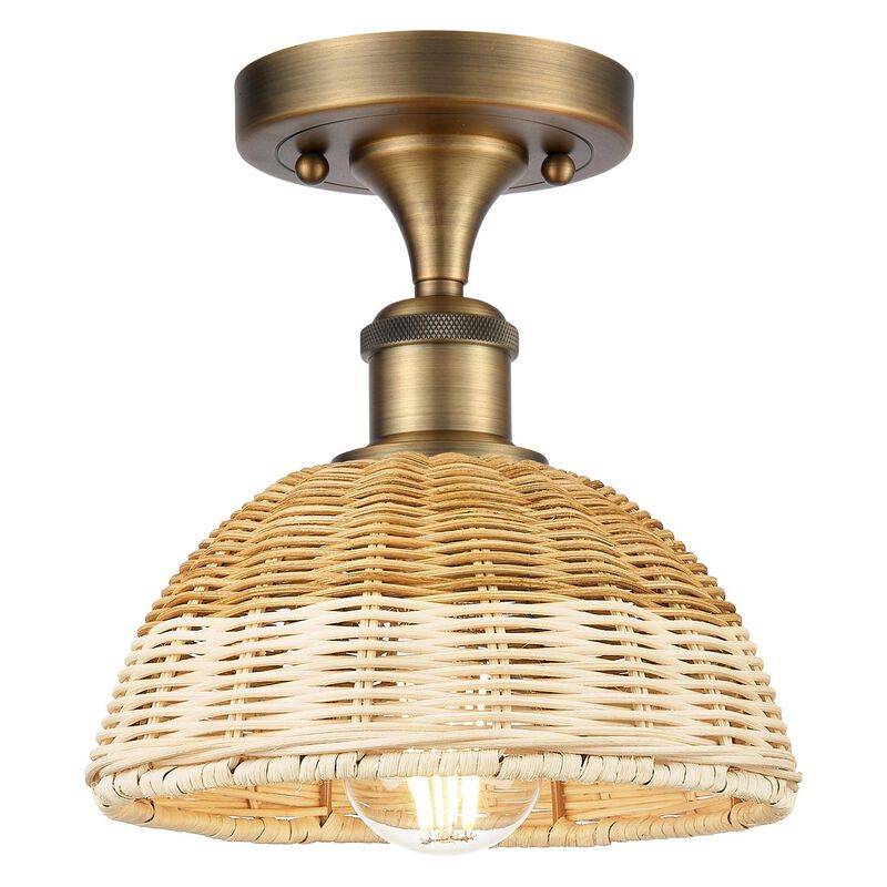 Bruno Marashlian Bristol Natural II 8 Inch Semi Flush Mount by Innovations Lighting