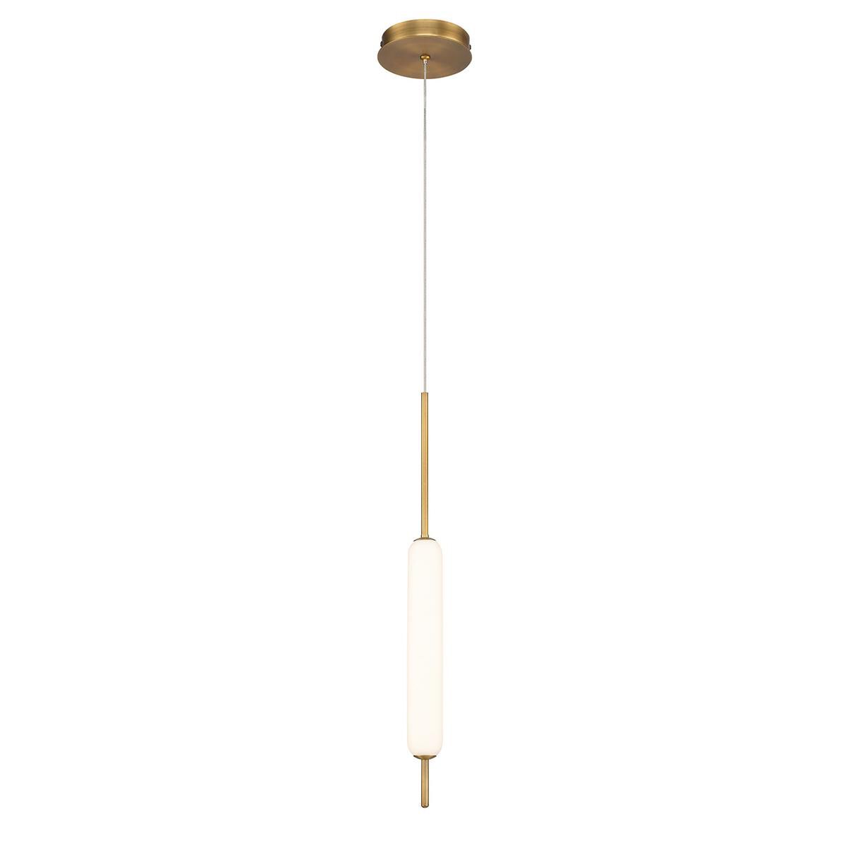 Shown in Antique Brass finish and White glass and White shade