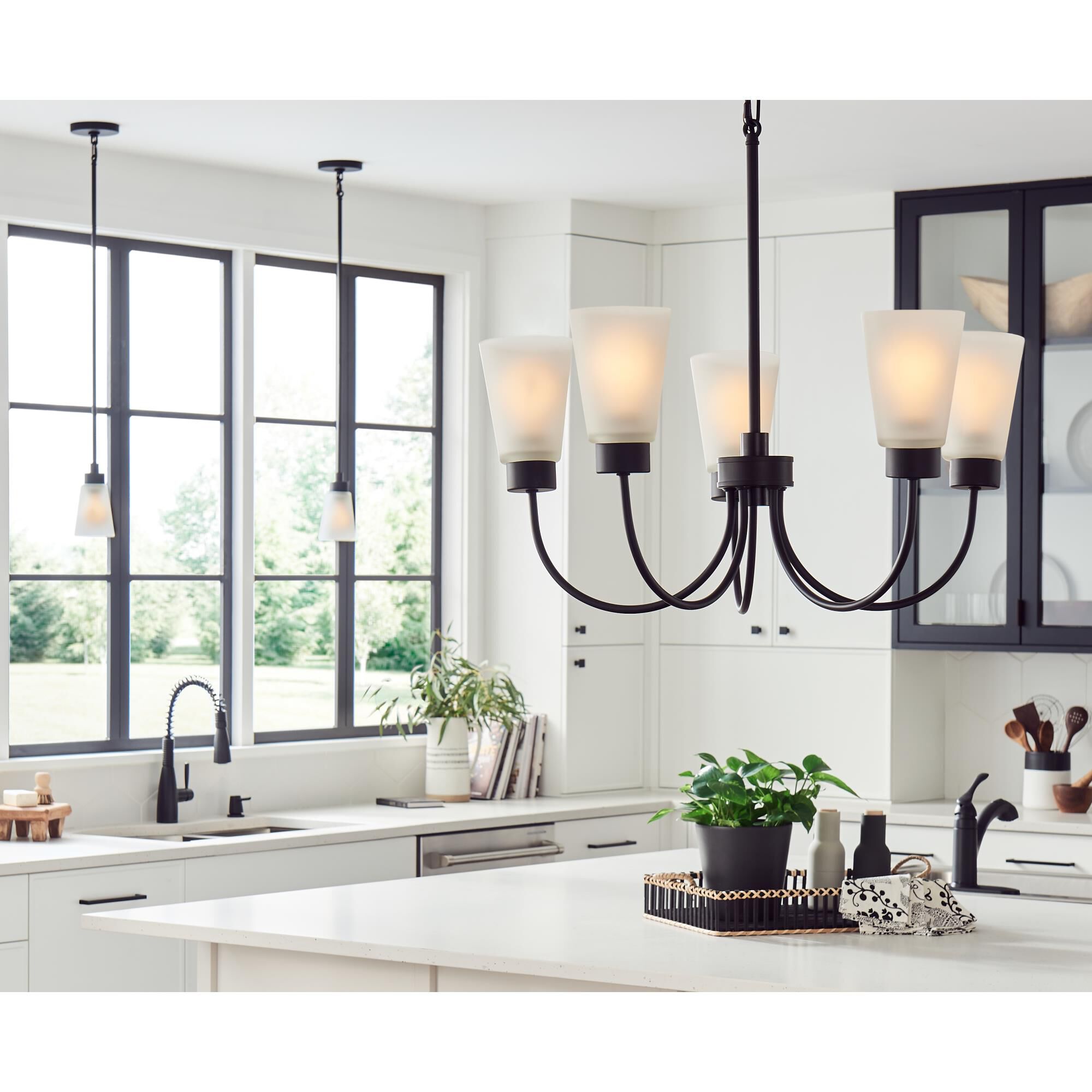 Erma 24 Inch 5 Light Mini Chandelier by Kichler Lighting