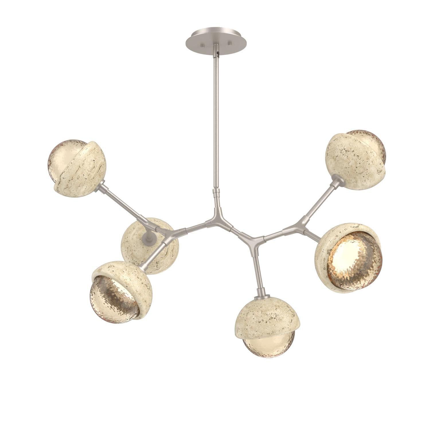 Levi Wilson Cabochon 31 Inch Linear Suspension Light by Hammerton Studio