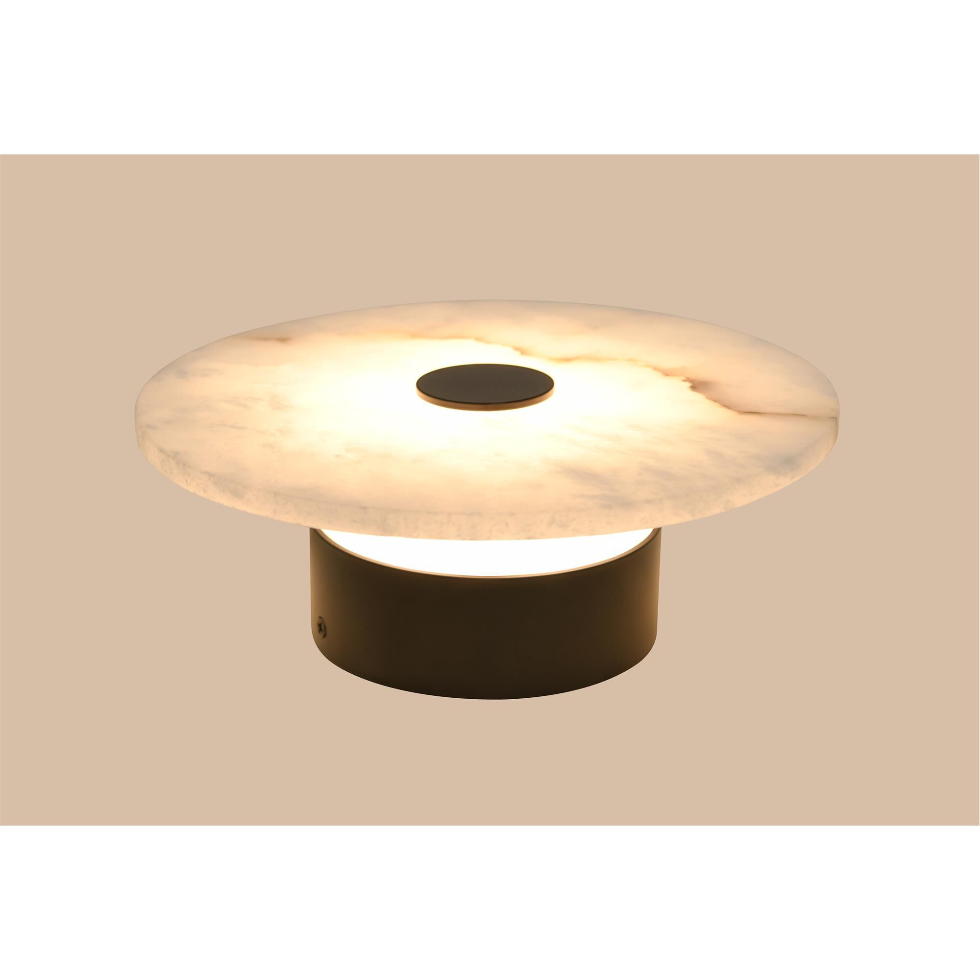 Shown in Black finish and Alabaster shade