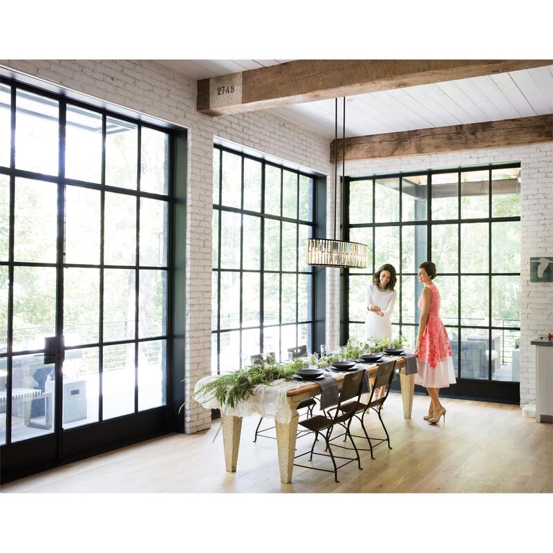 Gemma 45 Inch 6 Light Linear Suspension Light by Fredrick Ramond