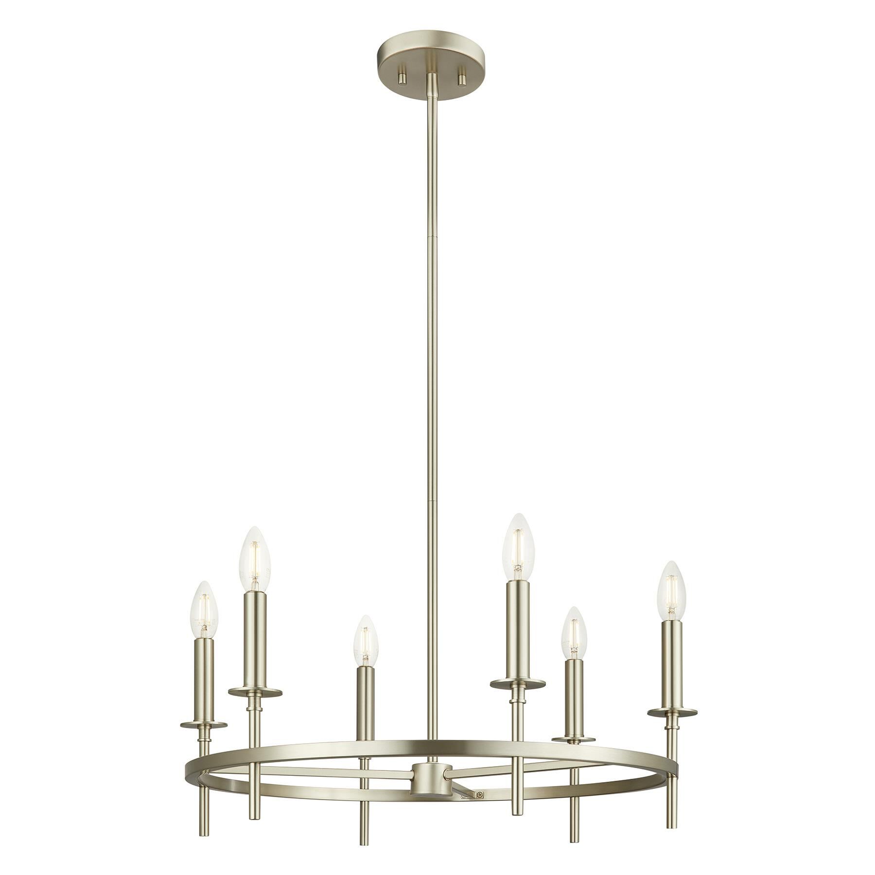 25 Inch Chandelier by Meridian Lighting
