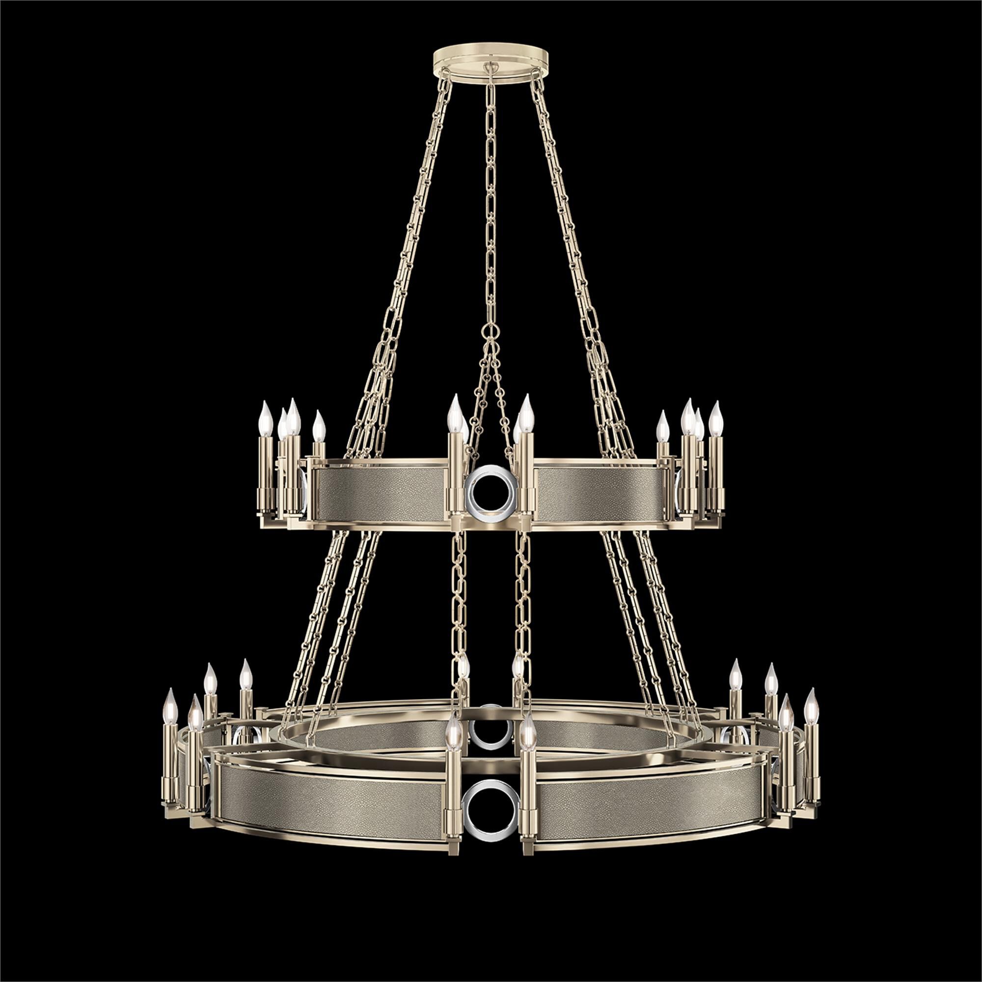 Shown in Champagne and Nickel  finish and Coco accent