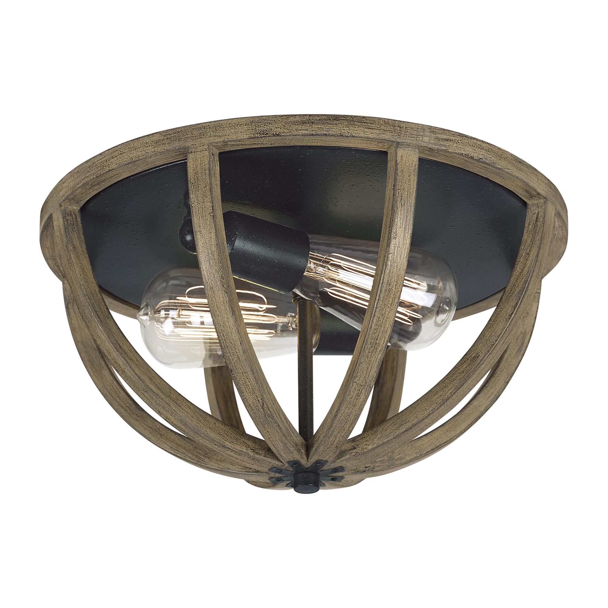 Shown in Weathered Oak Wood - Antique Forged Iron finish