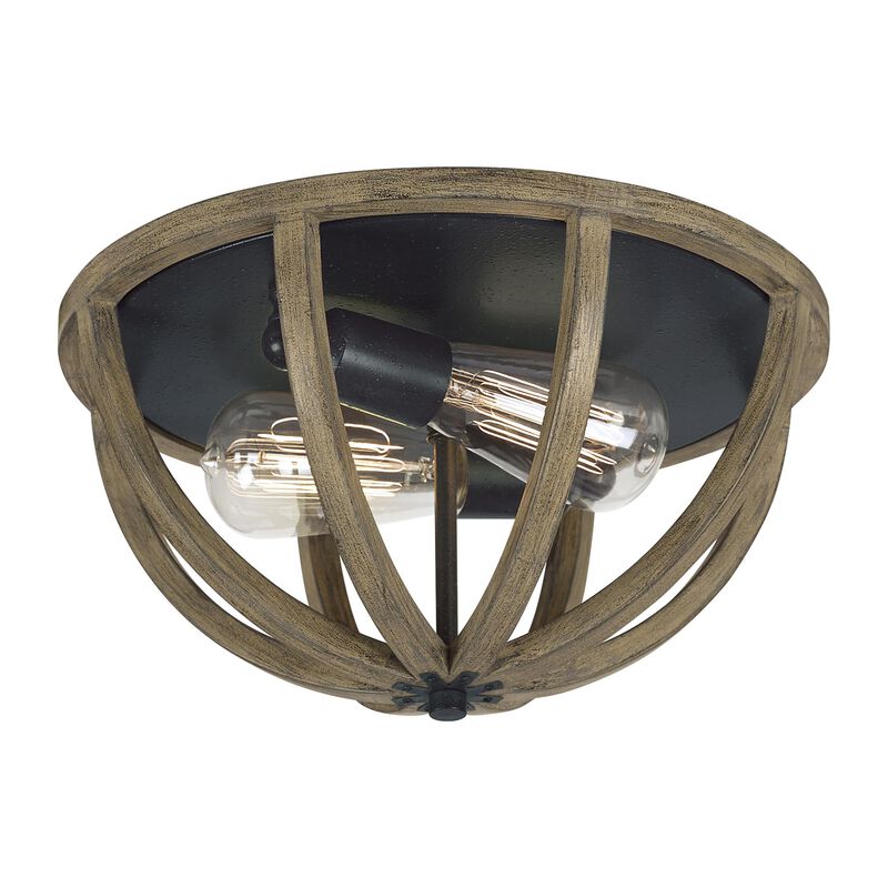 Sean Lavin Allier 13 Inch 2 Light Flush Mount by Visual Comfort Studio