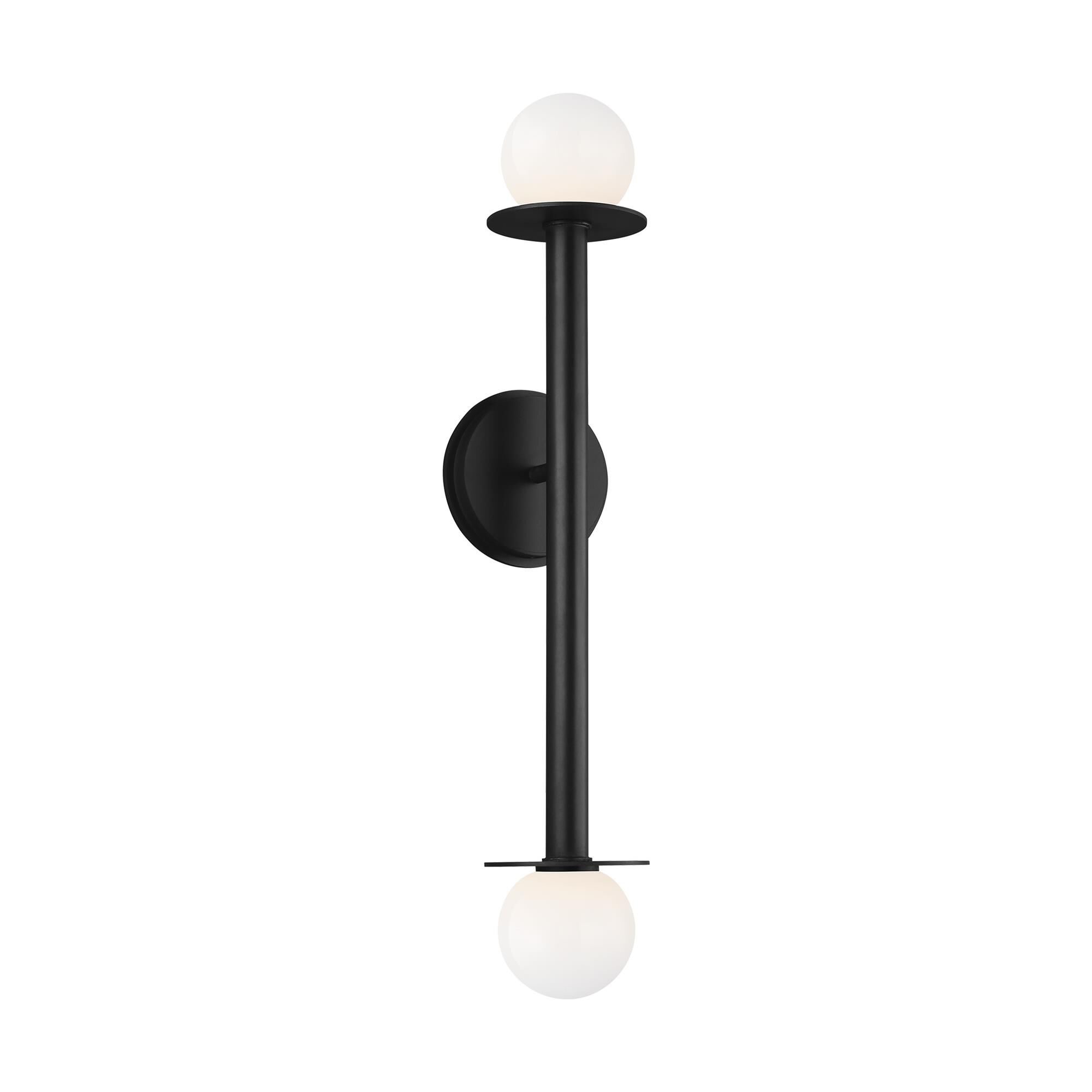 Shown in Midnight Black finish and Milk Whitesteel glass
