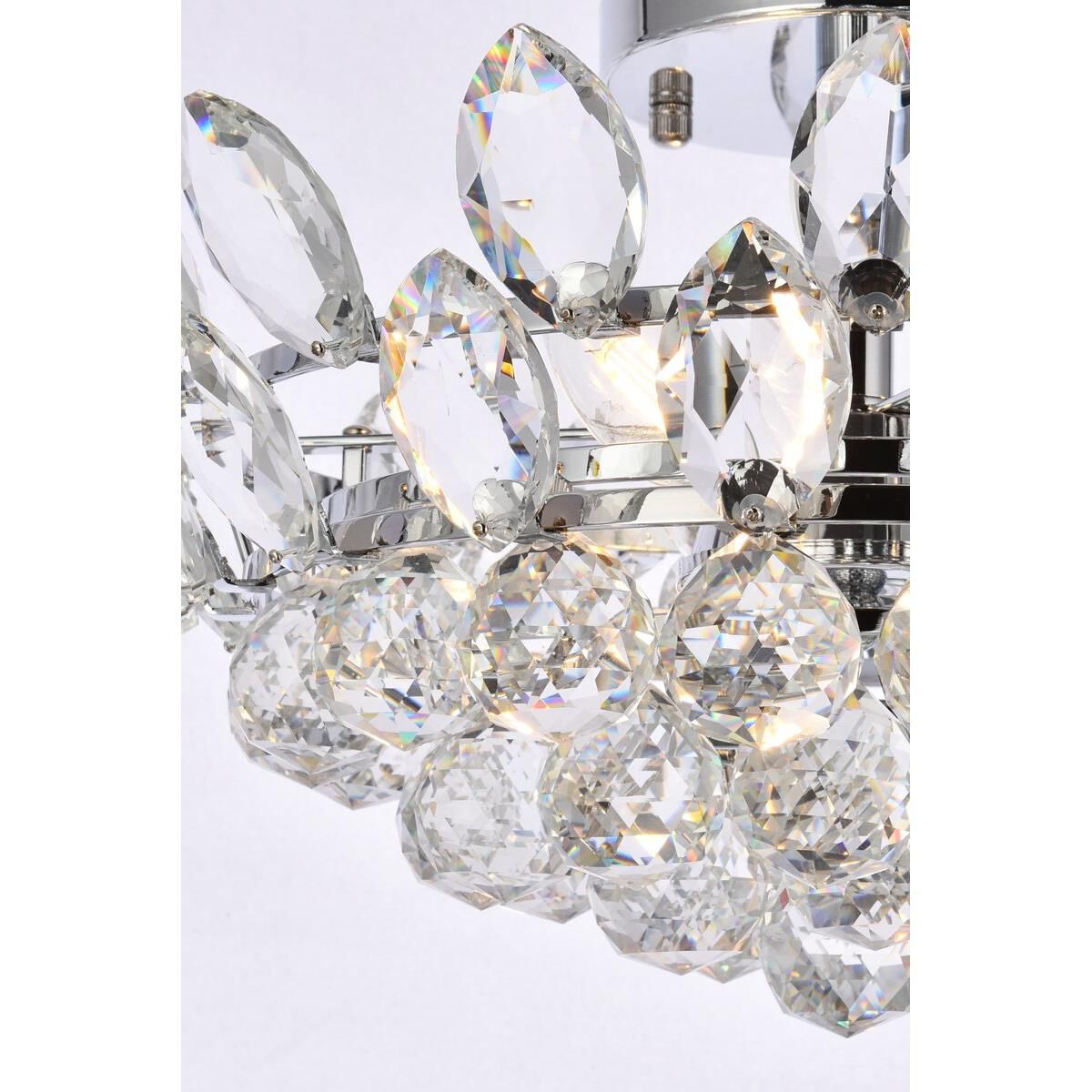Emilia 16 Inch 3 Light Flush Mount by Elegant Lighting