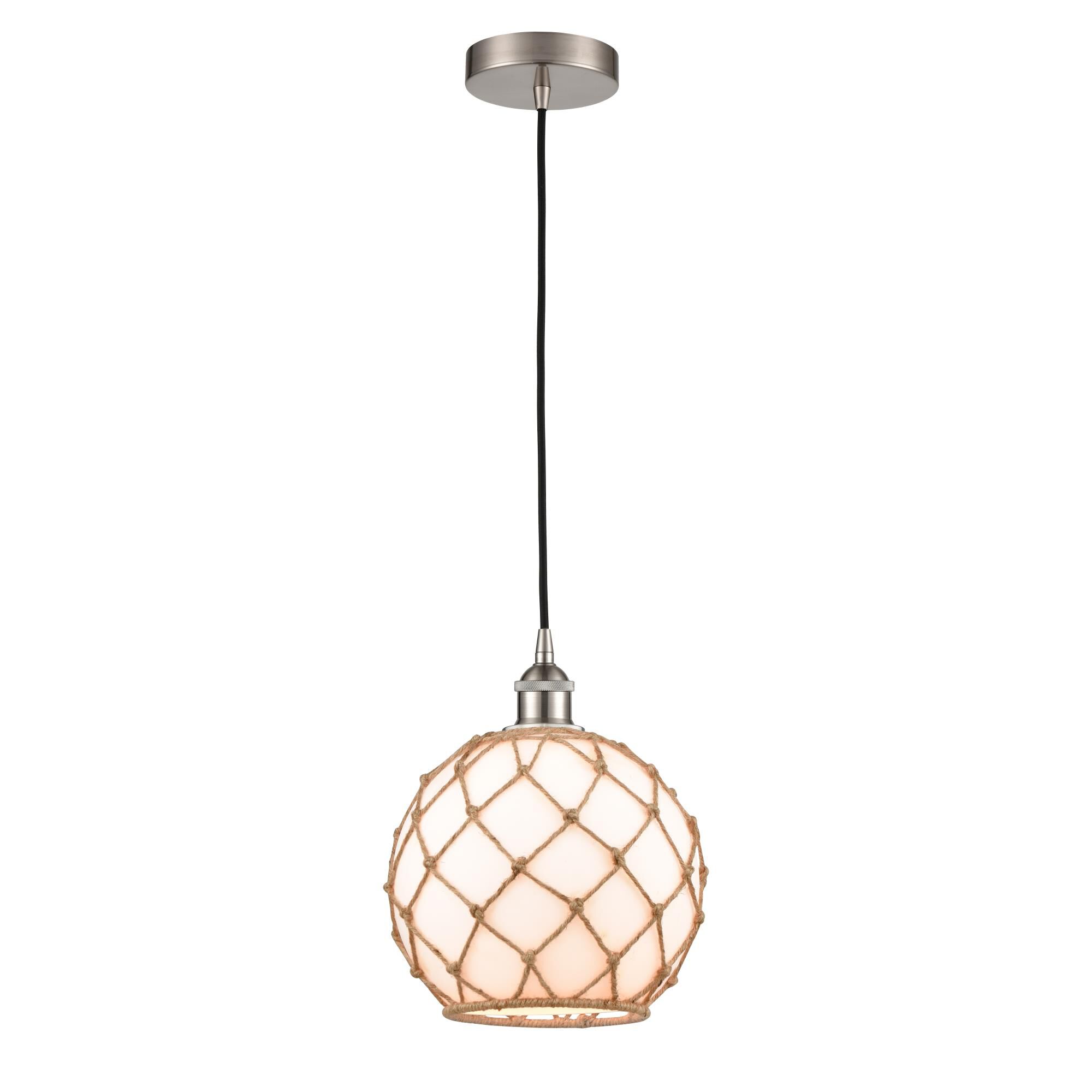 Bruno Marashlian Farmhouse Rope 10 Inch Mini Pendant by Innovations Lighting